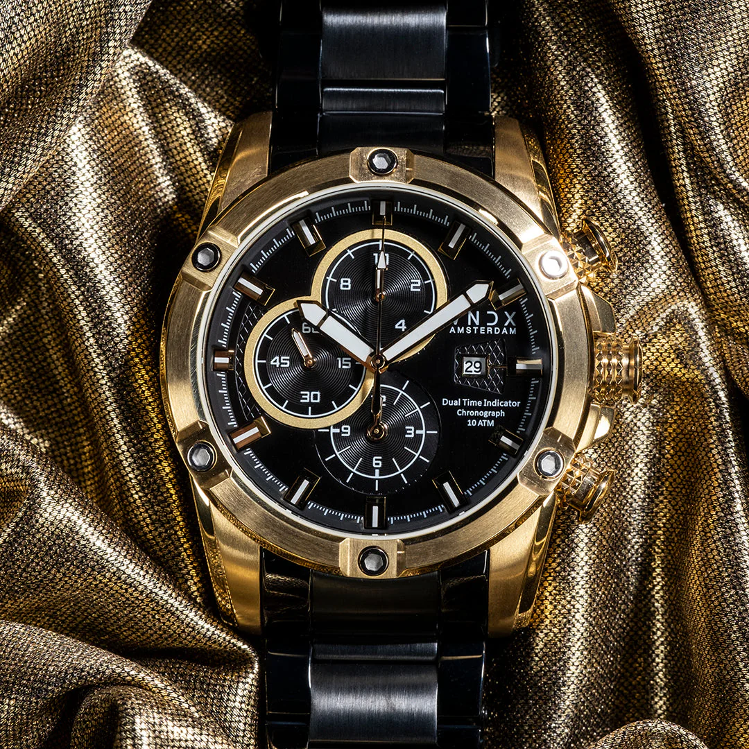 VNDX Young Rebel Big Boy Staal Men's Watch 2003-MD33047-B1 - Image 4