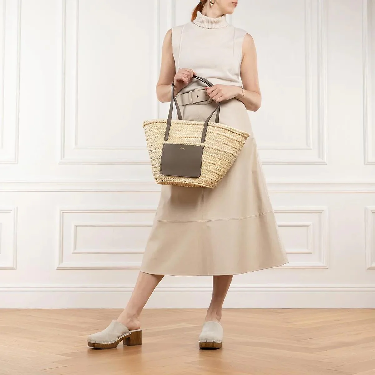 Abro Beige Basket Bag 2001-A0487552 - Image 2