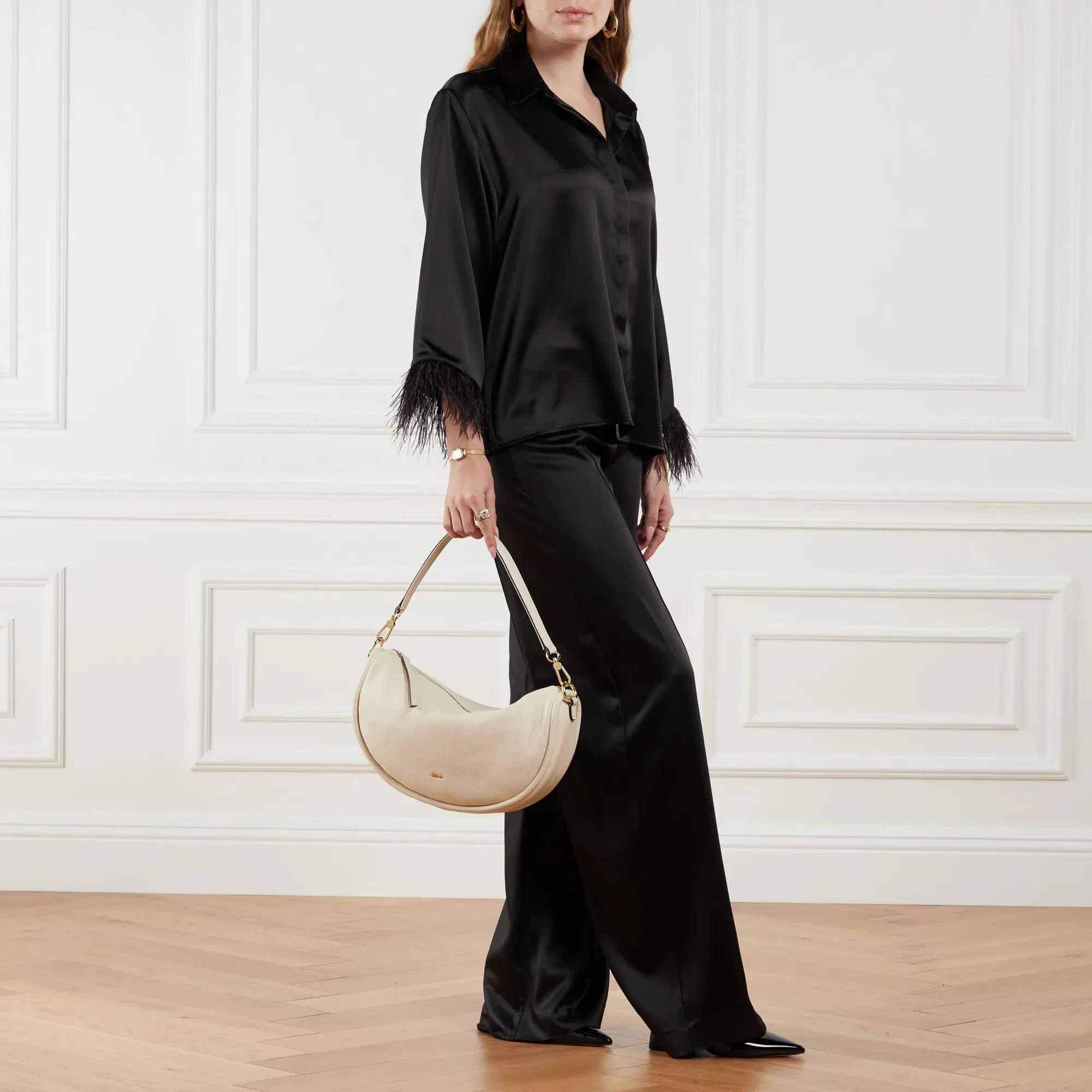 Abro Cream Hobo Bag 2001-A0487488 - Image 2