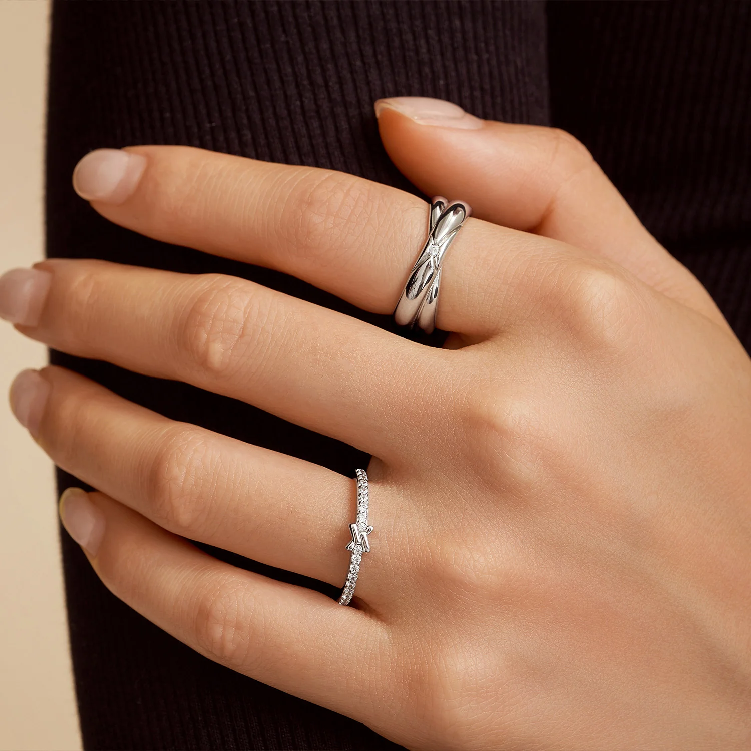 Ania Haie Ania Haie Dusk Divas 925 Sterling Silver Ring 2002-AH-R061-06H52 - Image 2