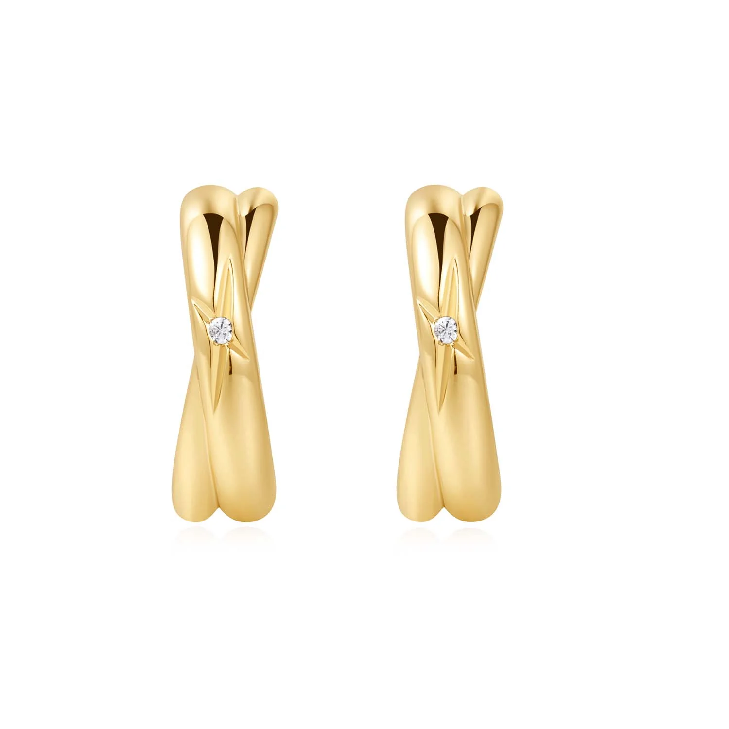 Ania Haie Dusk Divas 925 Sterling Silver Earrings 2002-AH-E061-16G - Image 2