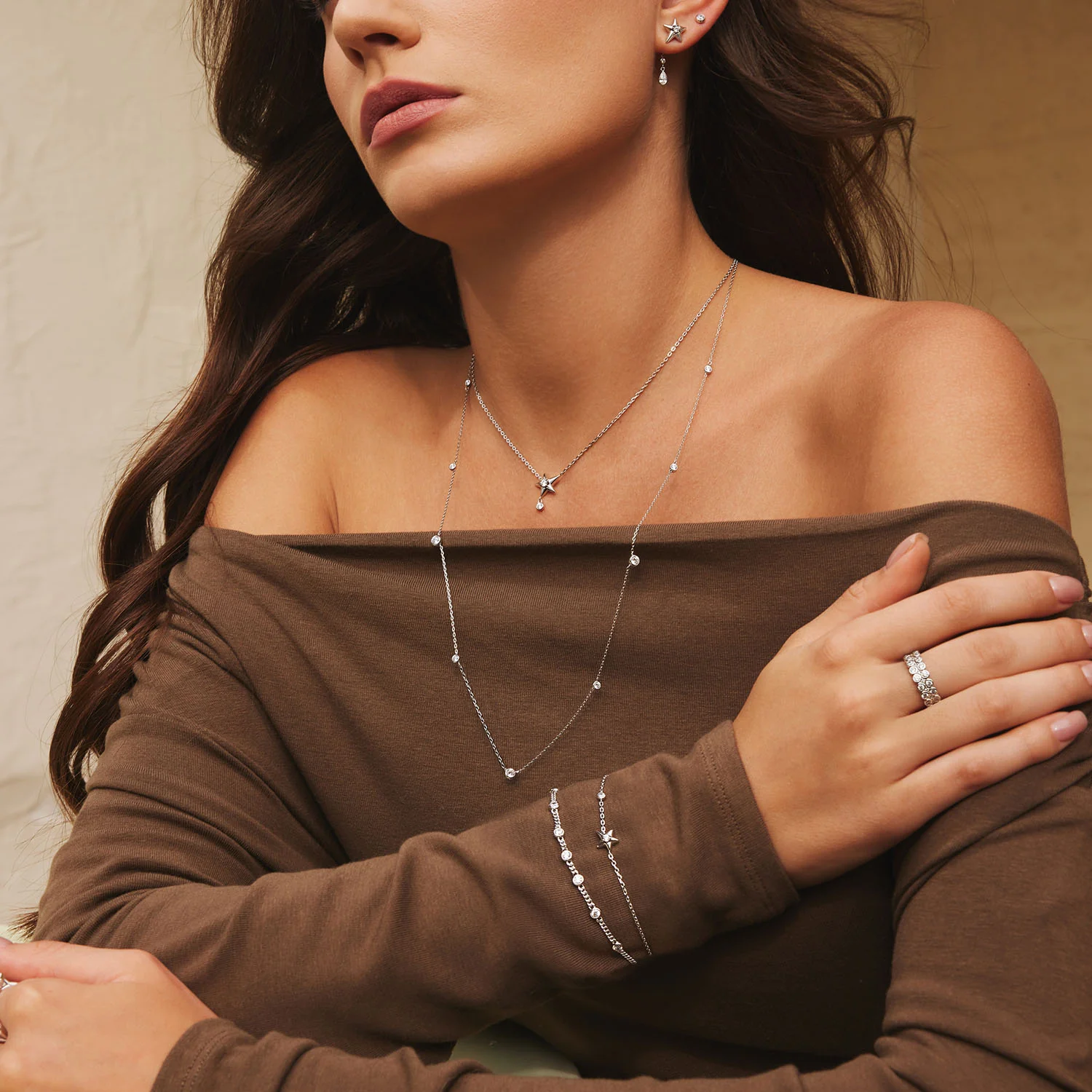 Ania Haie Melodic Poet Silver Sparkling Star Bracelet S AH-B066-04H - Image 2