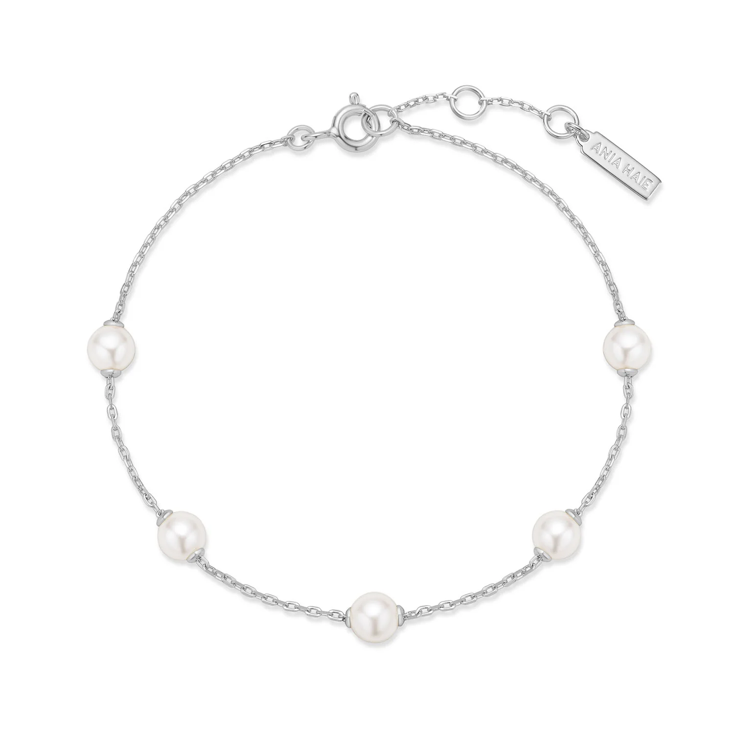 Ania Haie Miss Dainty 925 Sterling Silver Pearl Bracelet AH-B065-01H - Image 3