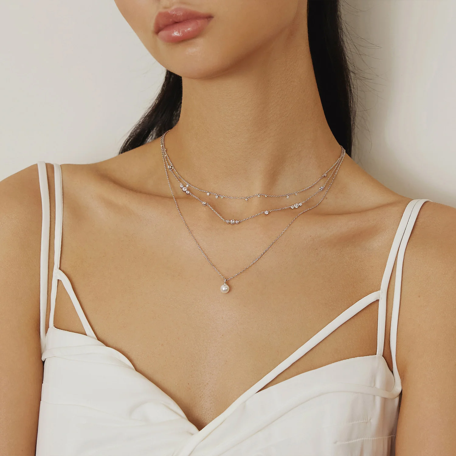 Ania Haie Miss Dainty 925 Sterling Silver Zirconia Necklace AH-N065-04H - Image 2