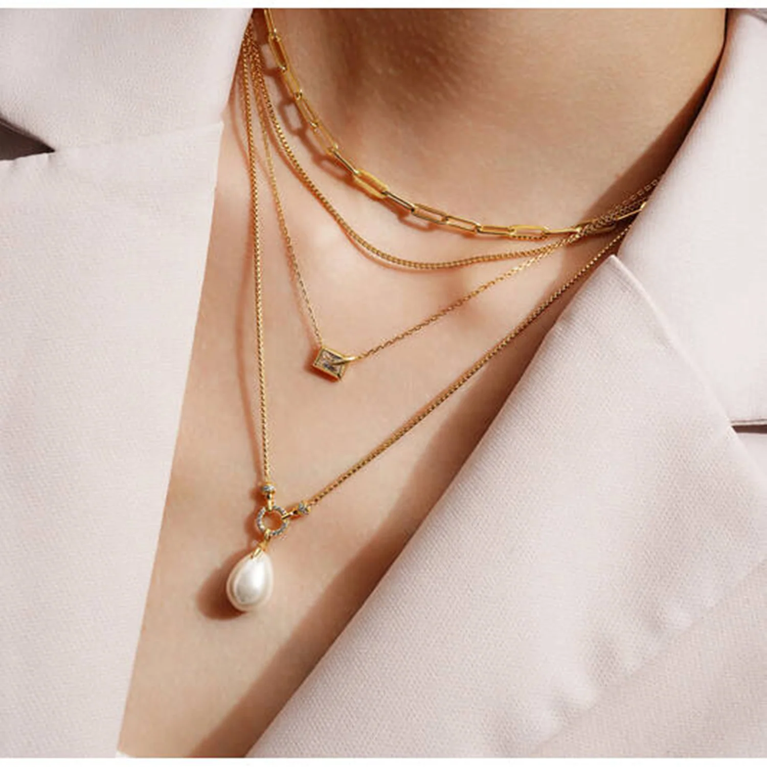 Ania Haie Reimaginer Gold Coloured Sparkling Necklace AH-N069-01G - Image 2