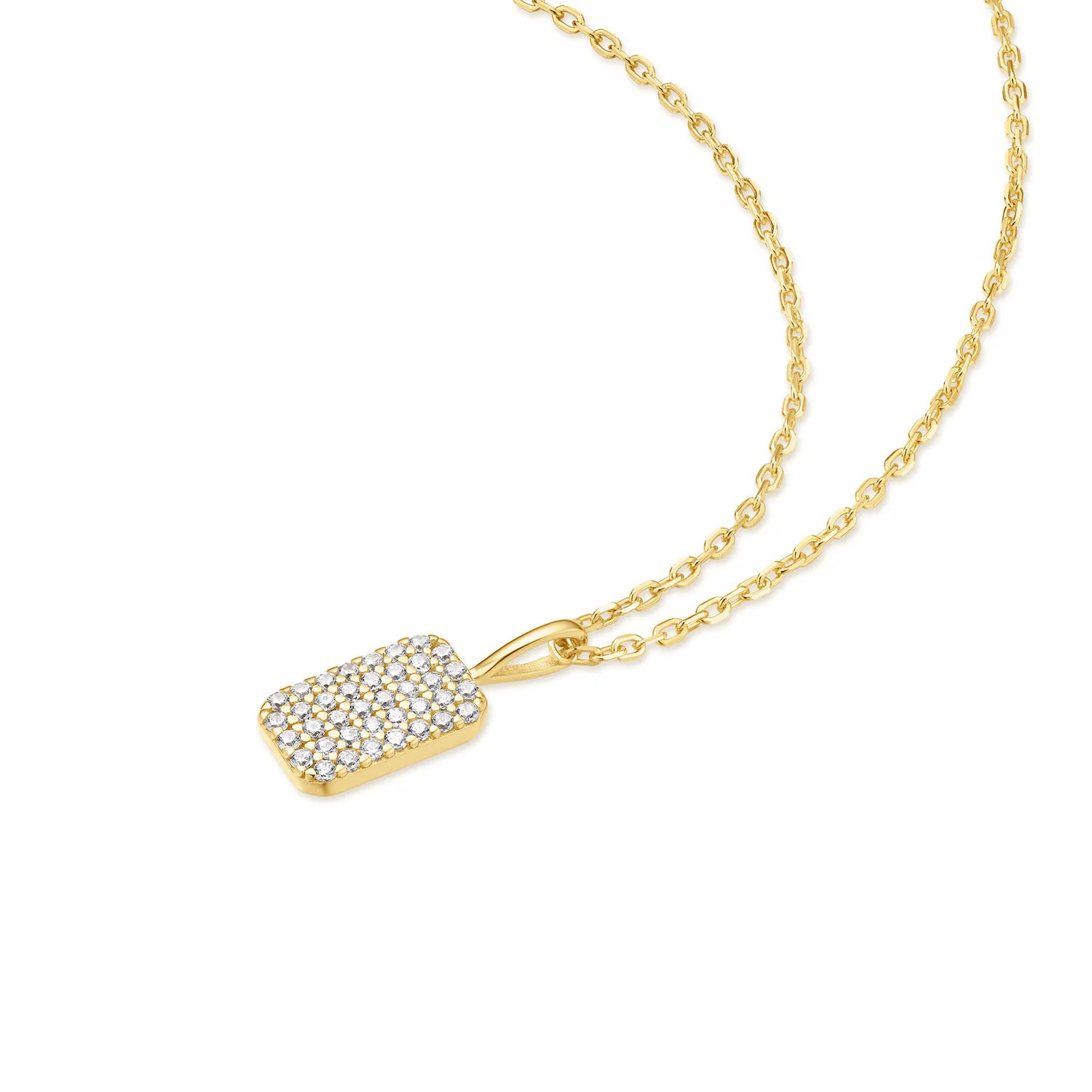 Ania Haie Sunny Sparkler Gold Coloured Pave Pendant Necklace AH-N064-01G - Image 3