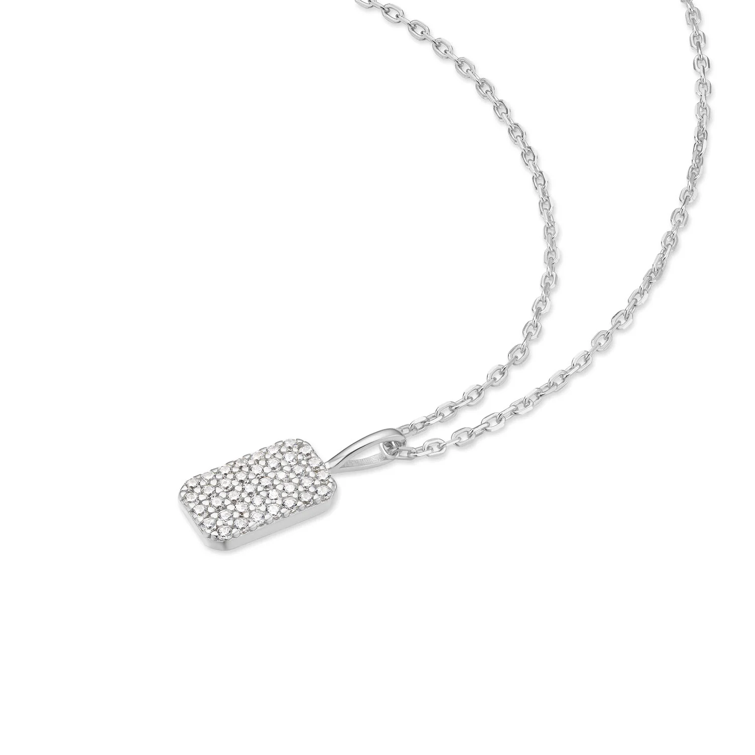 Ania Haie Sunny Sparkler Silver Pave Pendant Necklace AH-N064-01H - Image 3