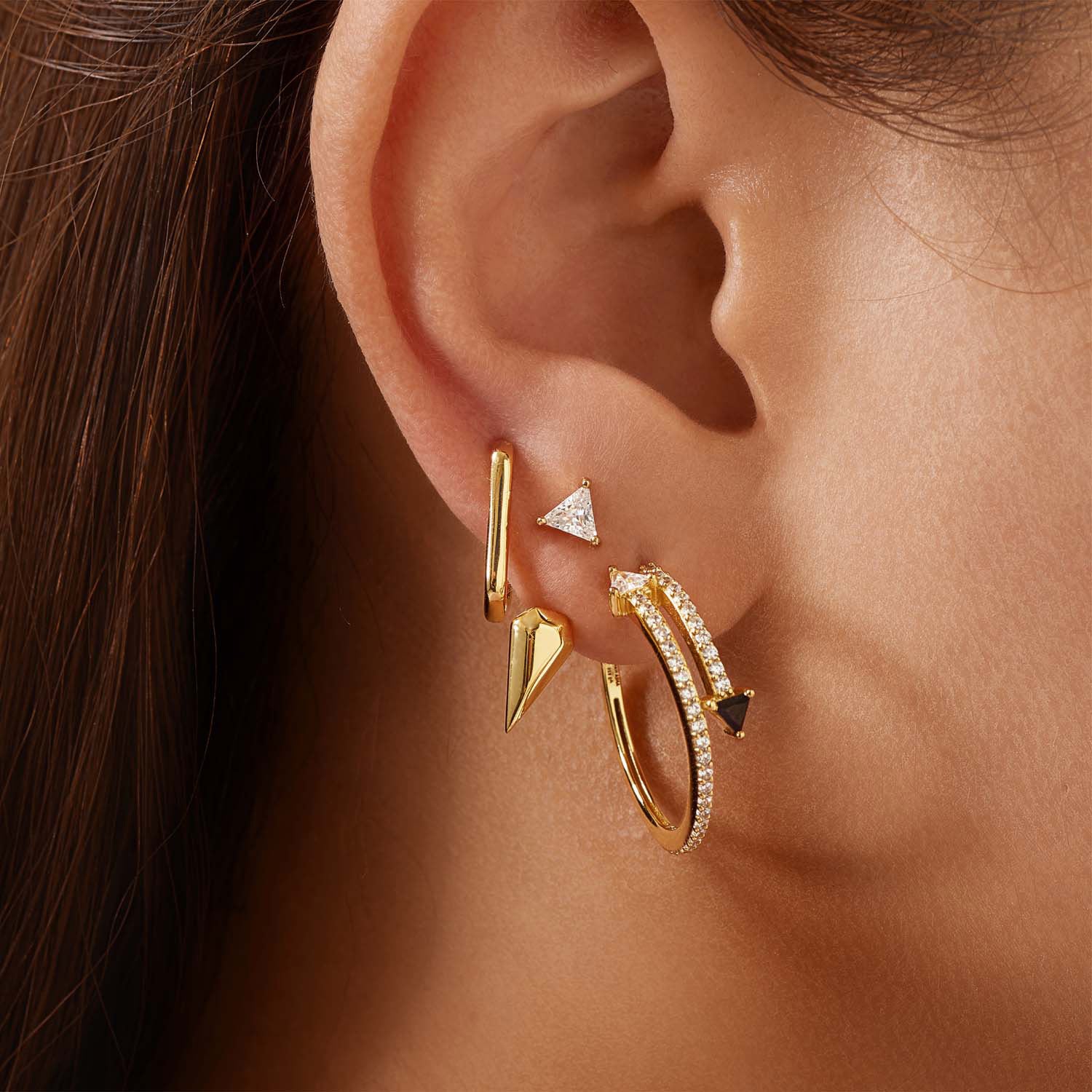 Ania Haie Sunshine Chaser 925 Sterling Silver Earrings 2002-AH-E059-08G - Image 2