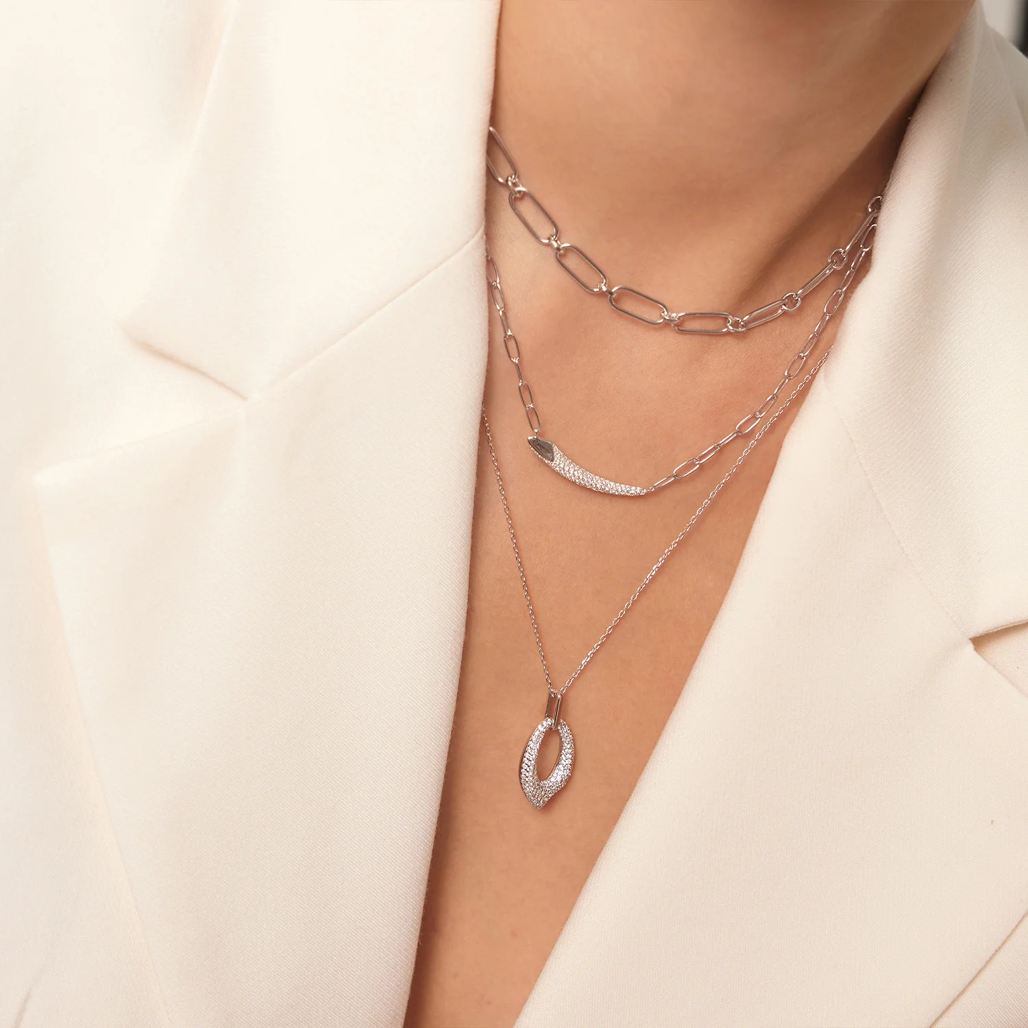 Ania Haie Tough Love 2 925 Sterling Silver Necklace 2002-AH-N051-02H - Image 2