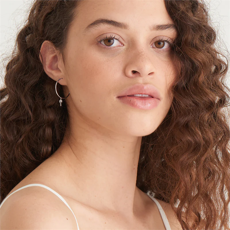 Ania Haie Under Lock and Key Silver Earrings 2002-AH-E032-02H - Image 2