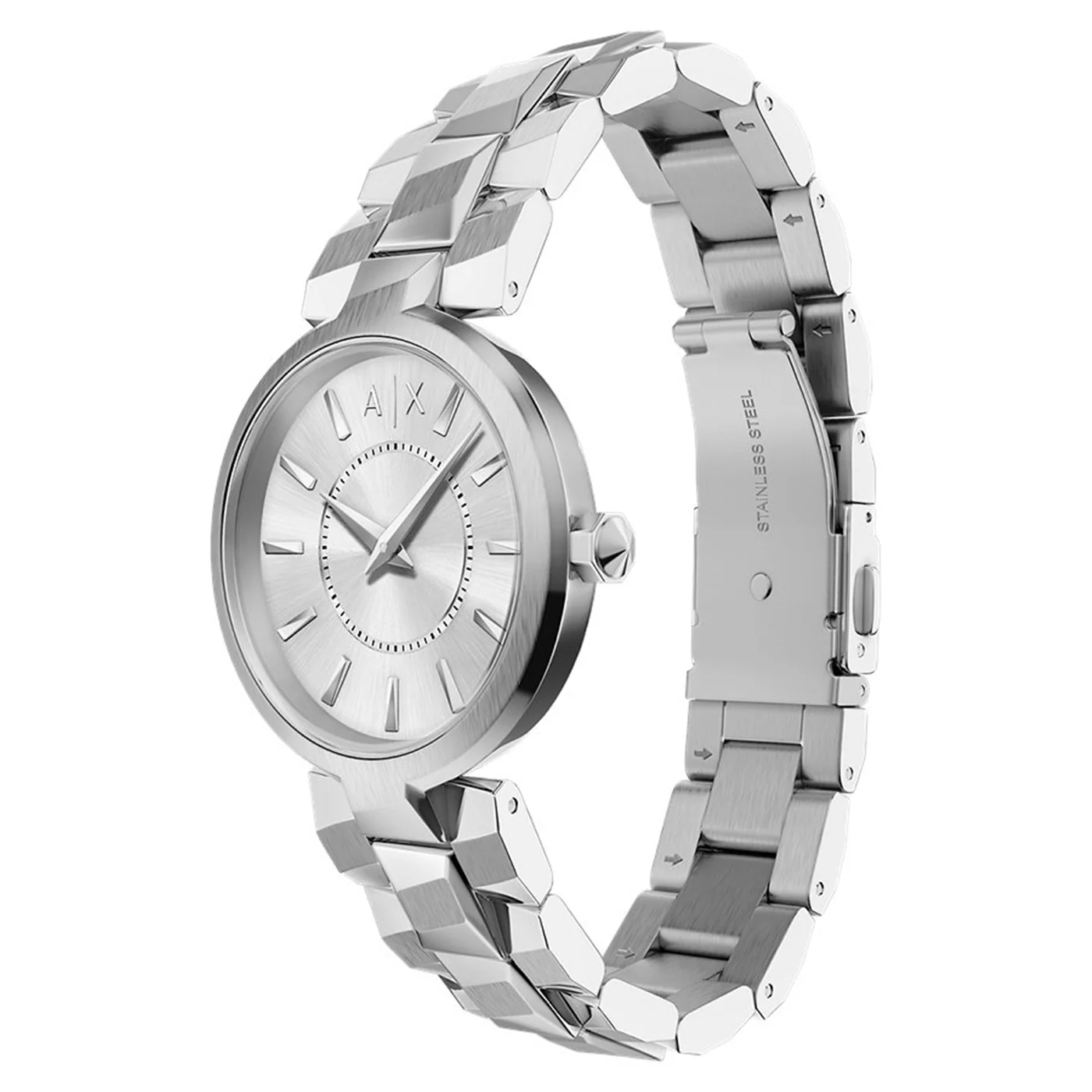 Armani Exchange Audora Round Silver Dial Watch AX4405 - Image 2