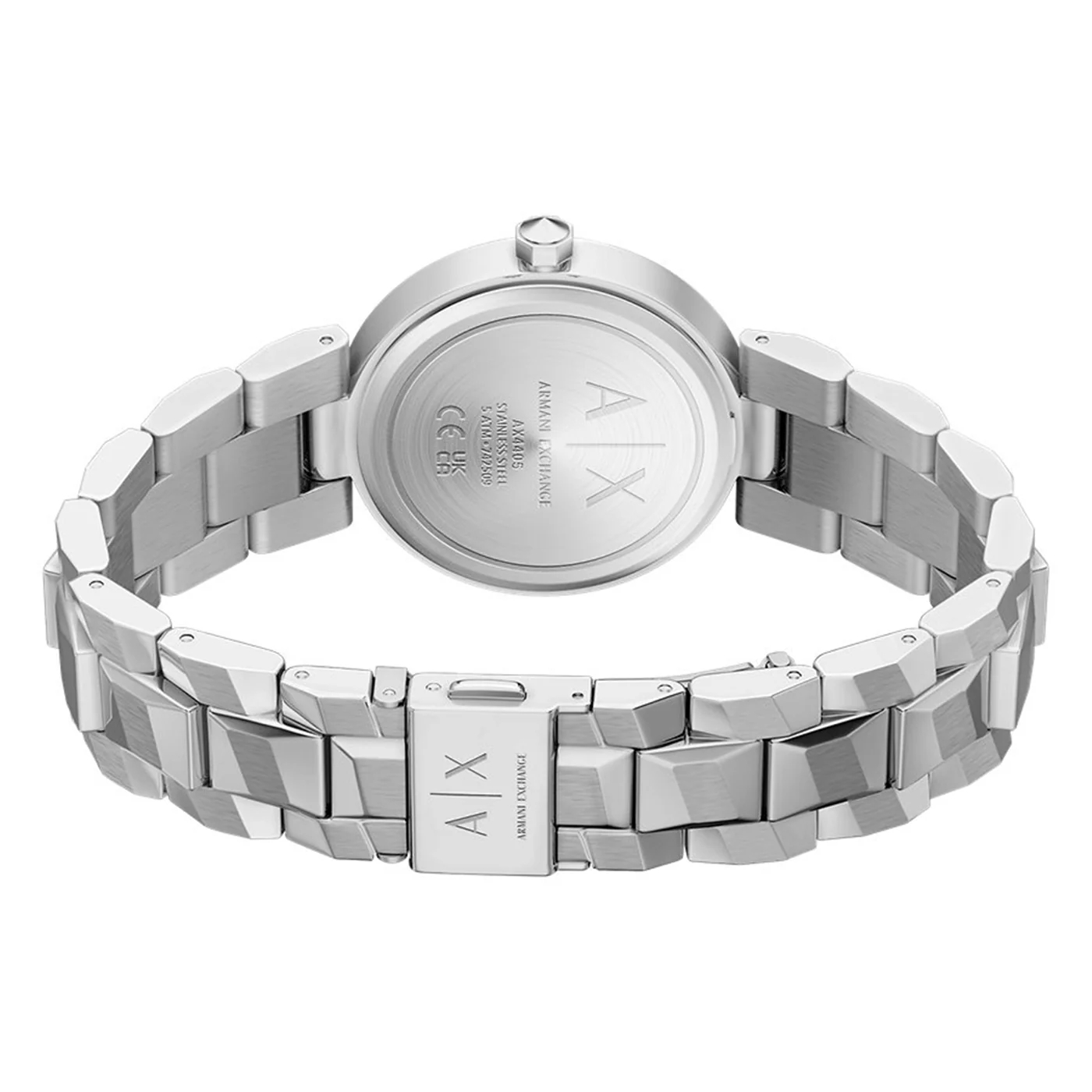 Armani Exchange Audora Round Silver Dial Watch AX4405 - Image 6