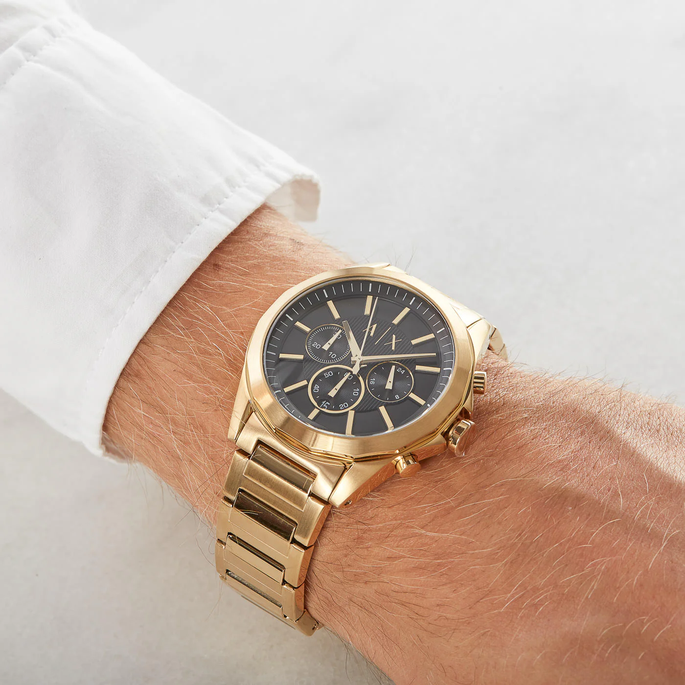 Armani Exchange Drexler Gold Watch AX2611 - Image 3