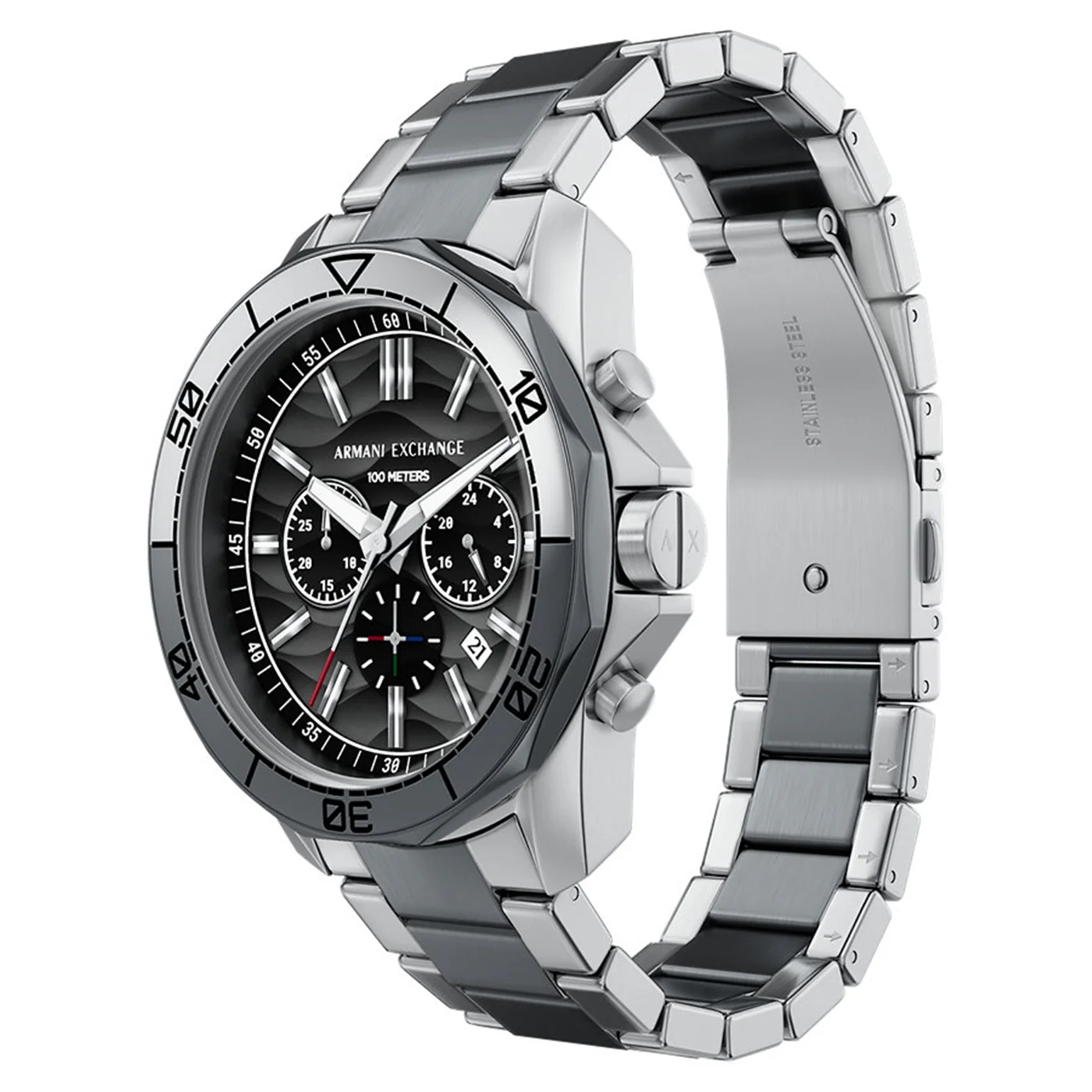 Armani Exchange Round Black Dial Watch AX1973 - Image 4
