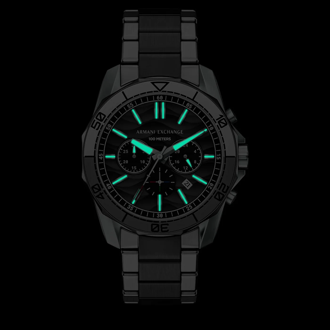 Armani Exchange Round Black Dial Watch AX1973 - Image 6