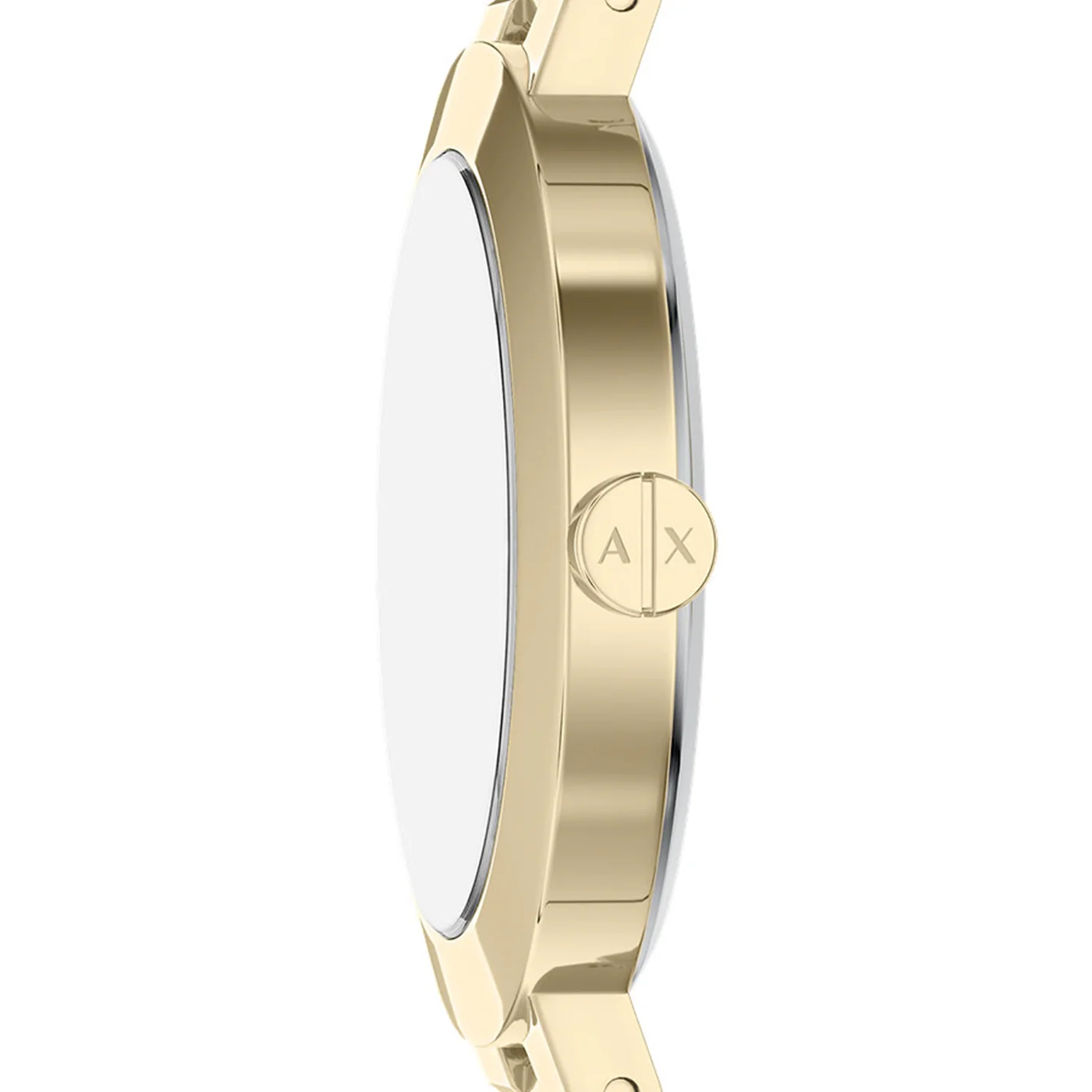 Armani Exchange Round Gold Watch with Gold Bracelet AX7177SET - Image 5