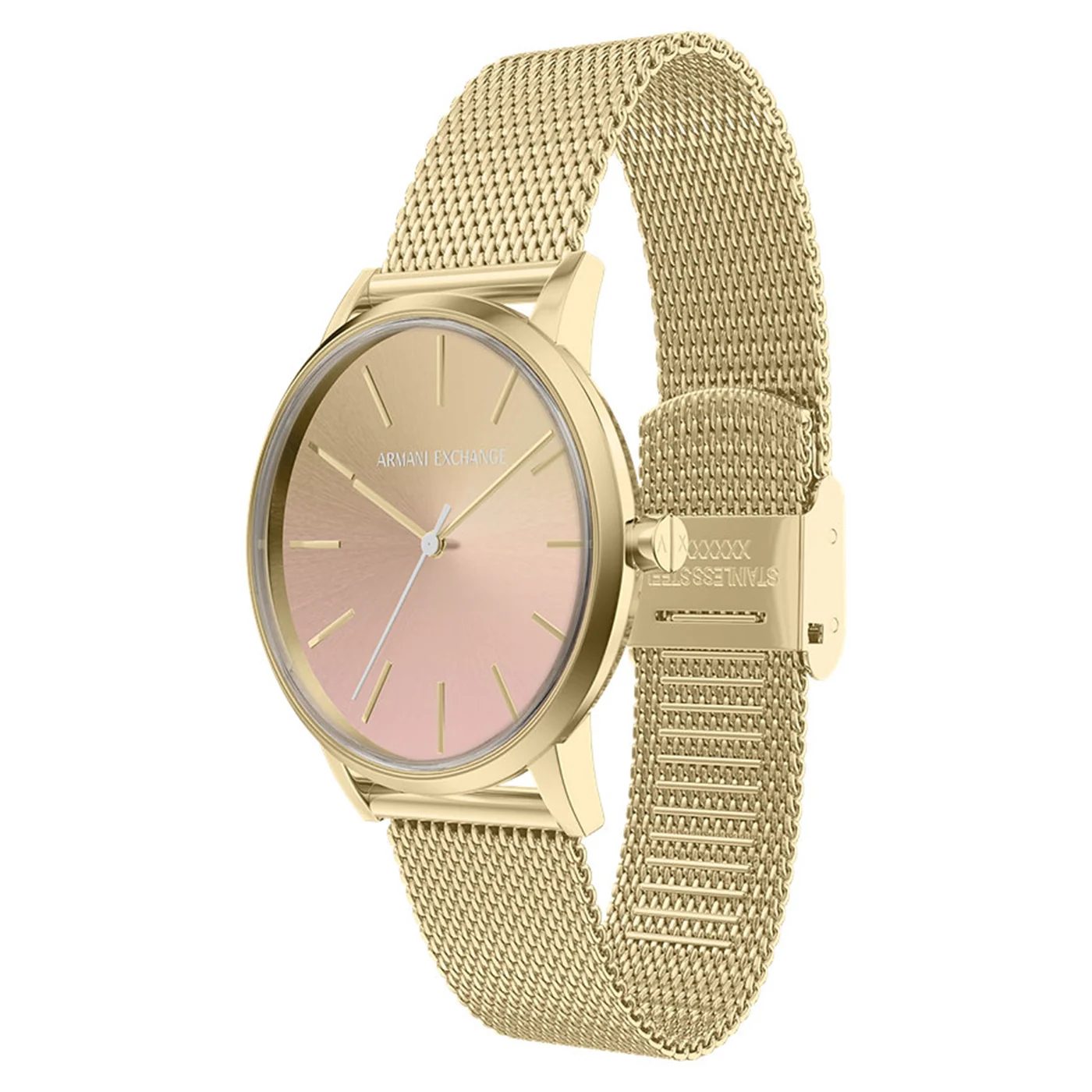 Armani Exchange Round Pink Dial Watch AX5619 - Image 2