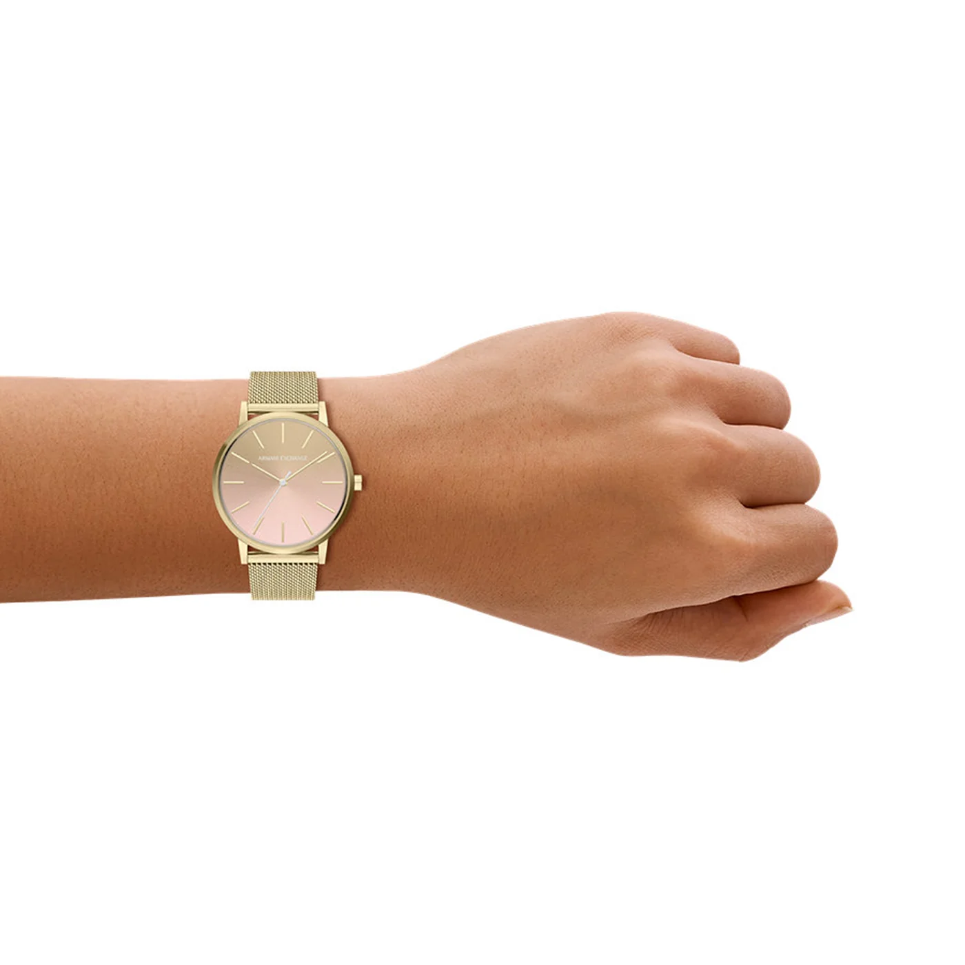 Armani Exchange Round Pink Dial Watch AX5619 - Image 3