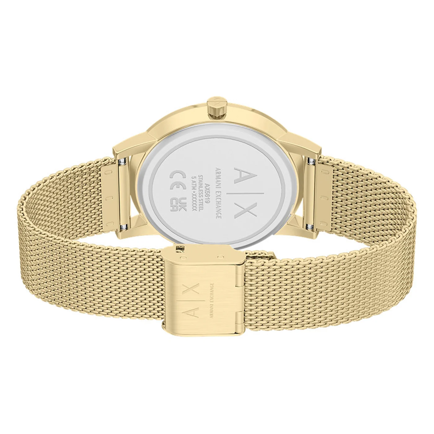 Armani Exchange Round Pink Dial Watch AX5619 - Image 6