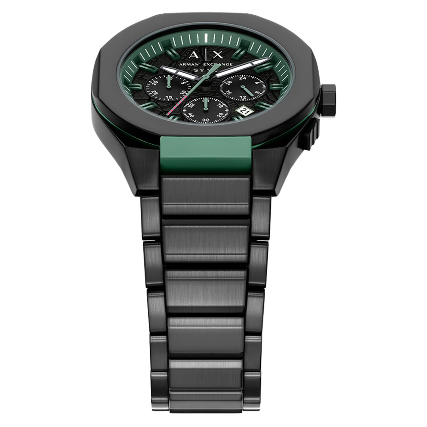 Armani Exchange Sync Round Black Dial Watch AX4294 - Image 5