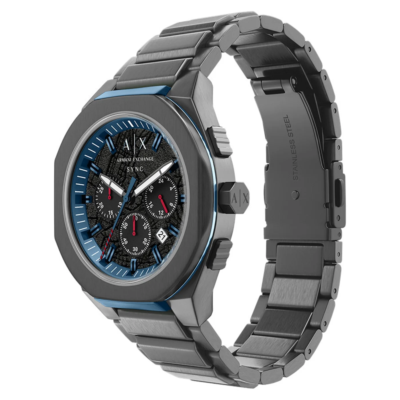 Armani Exchange Sync Round Black Dial Watch AX4295 - Image 2
