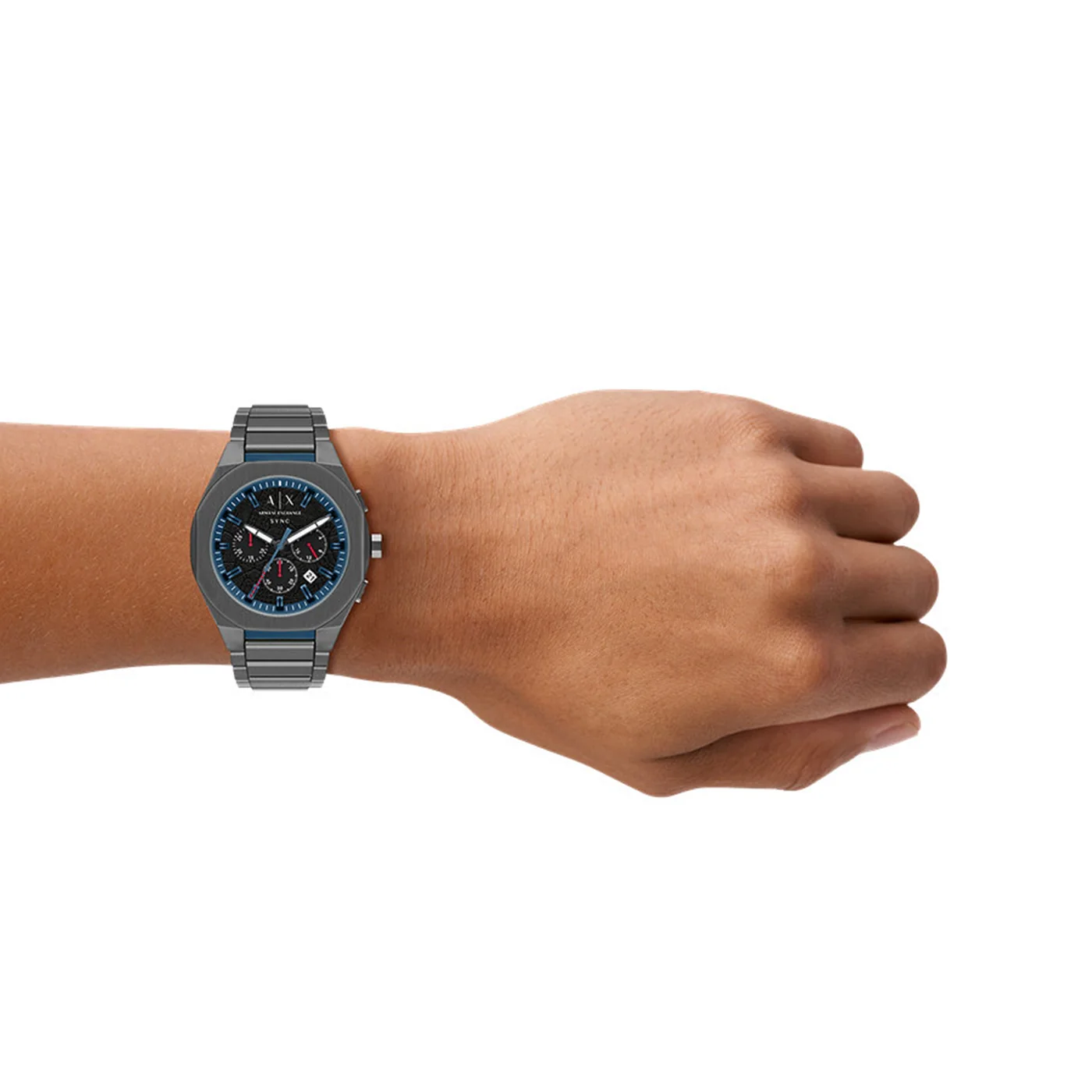 Armani Exchange Sync Round Black Dial Watch AX4295 - Image 3