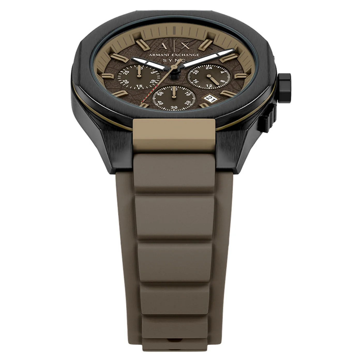 Armani Exchange Sync Round Brown Dial Watch AX4293 - Image 4
