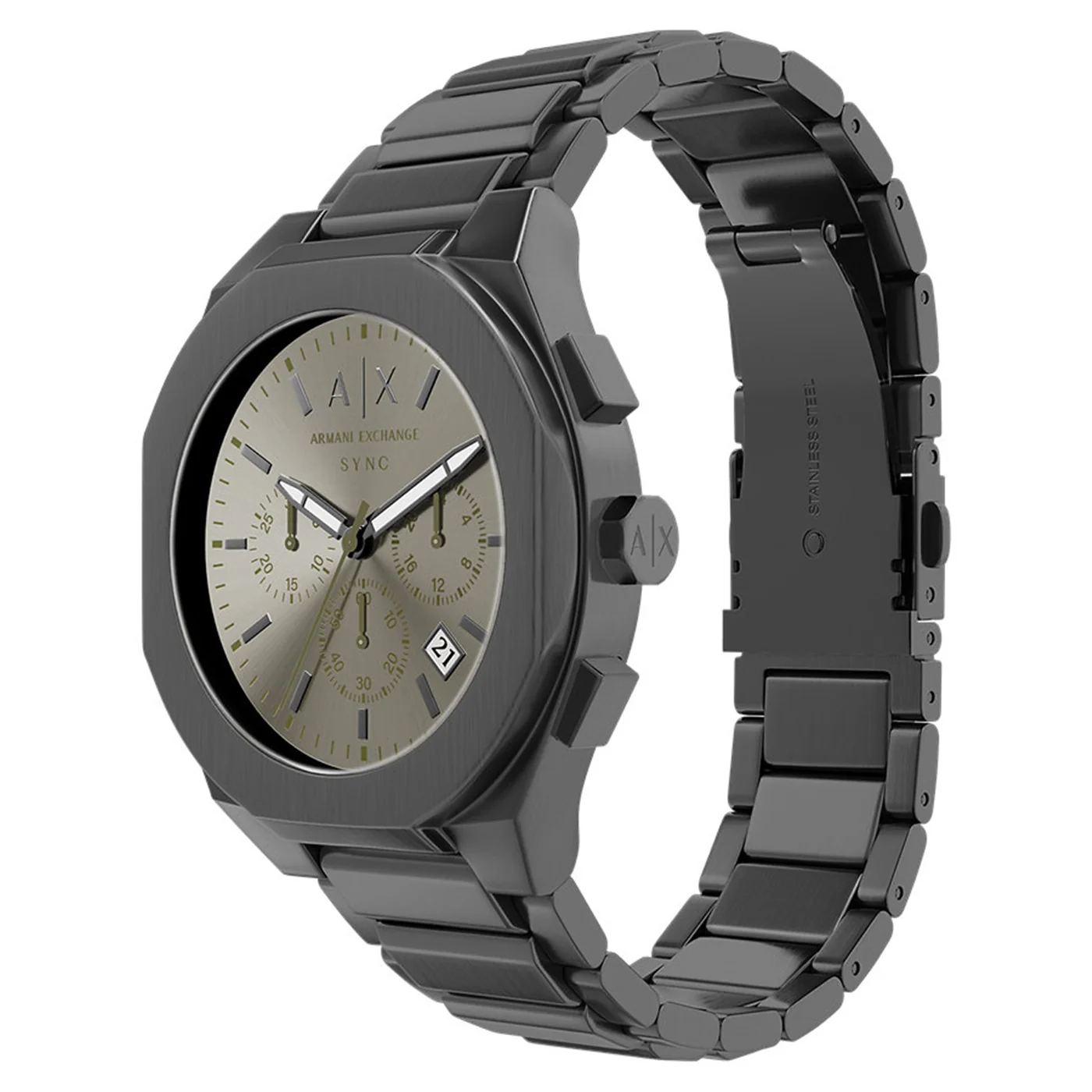 Armani Exchange Sync Round Grey Dial Watch AX4296 - Image 2