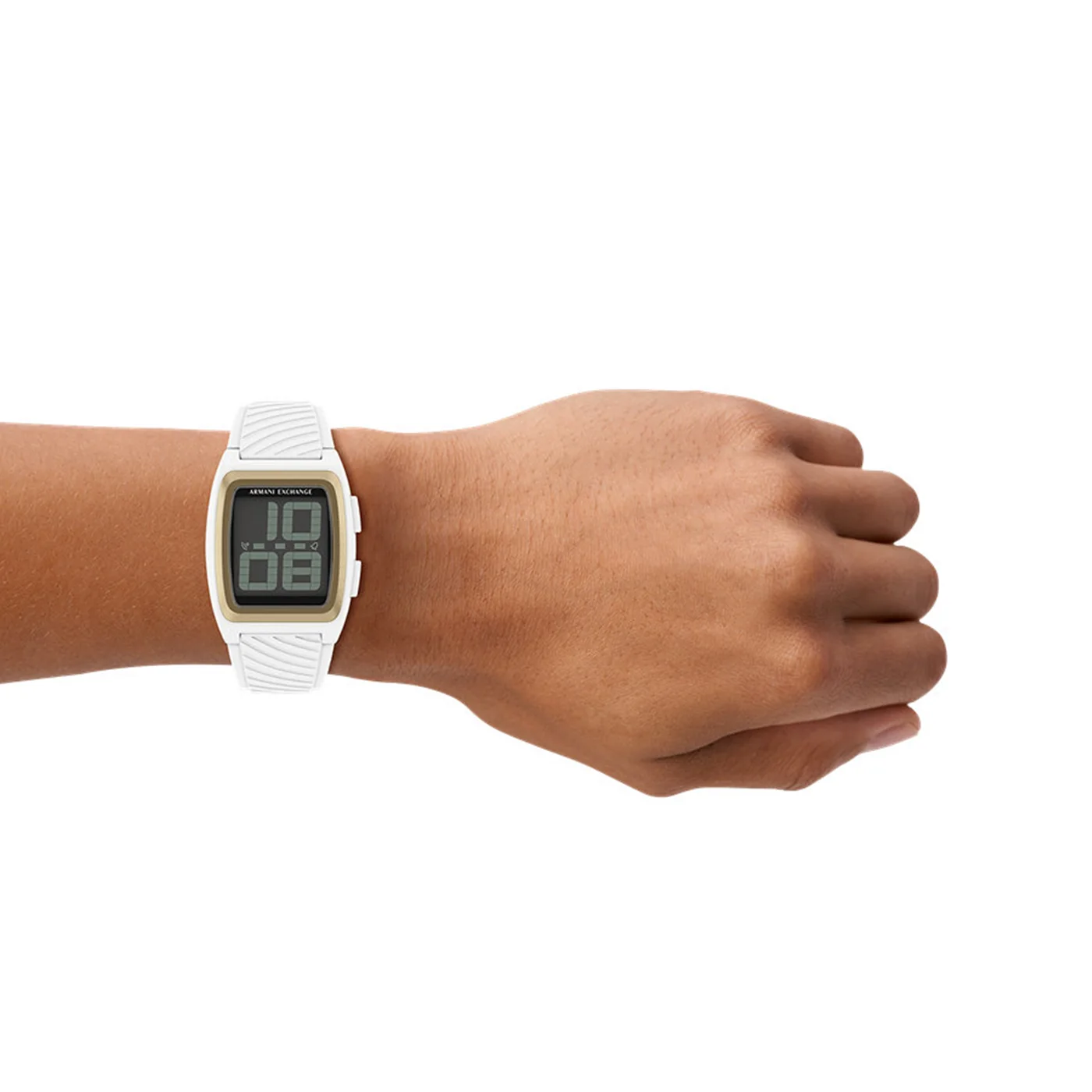 Armani Exchange White Oval Digital Watch AX2968 - Image 4