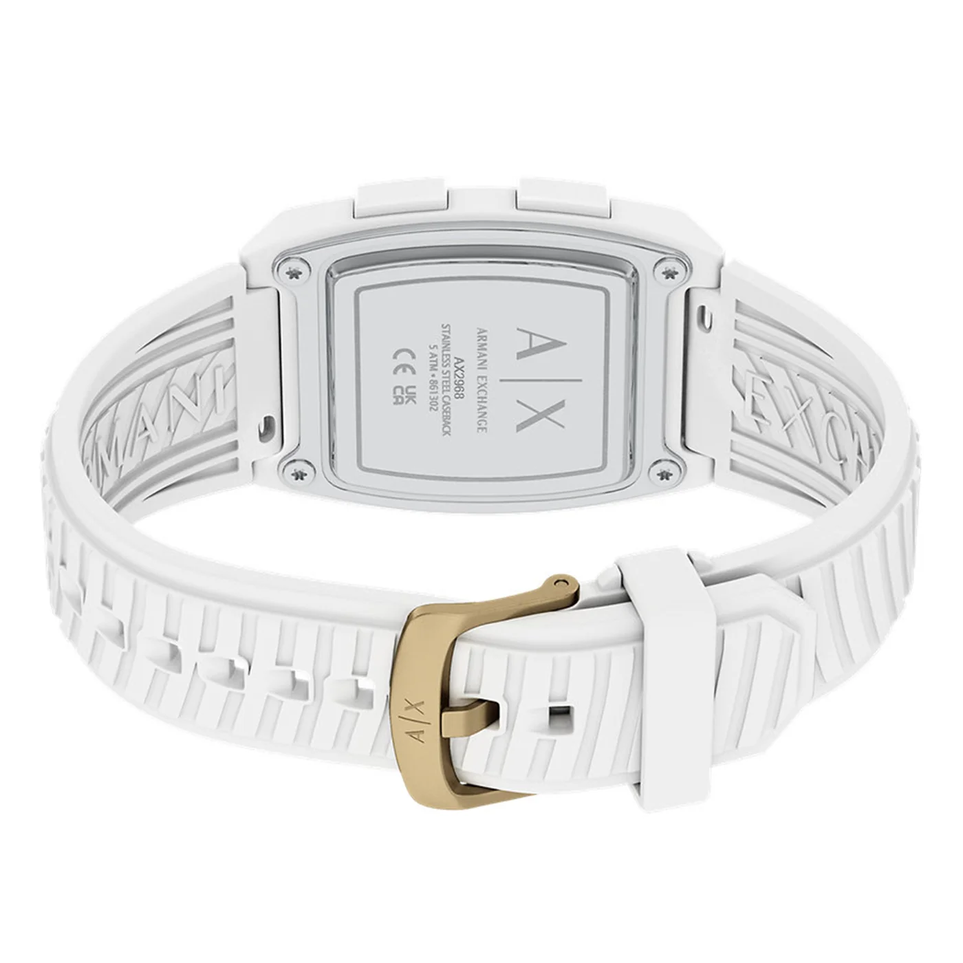 Armani Exchange White Oval Digital Watch AX2968 - Image 7