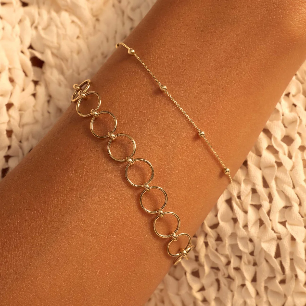 Beloro Jewels Della Spiga Dani 9 Karat Gold Bracelet BO320041 - Image 2