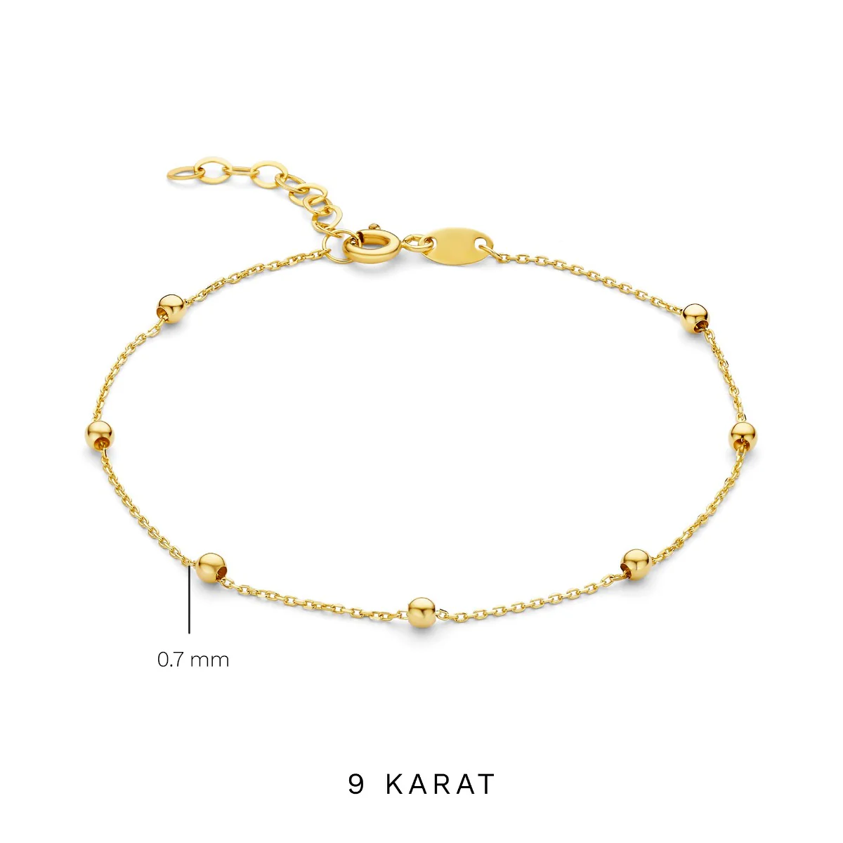 Beloro Jewels Della Spiga Dani 9 Karat Gold Bracelet BO320041 - Image 4