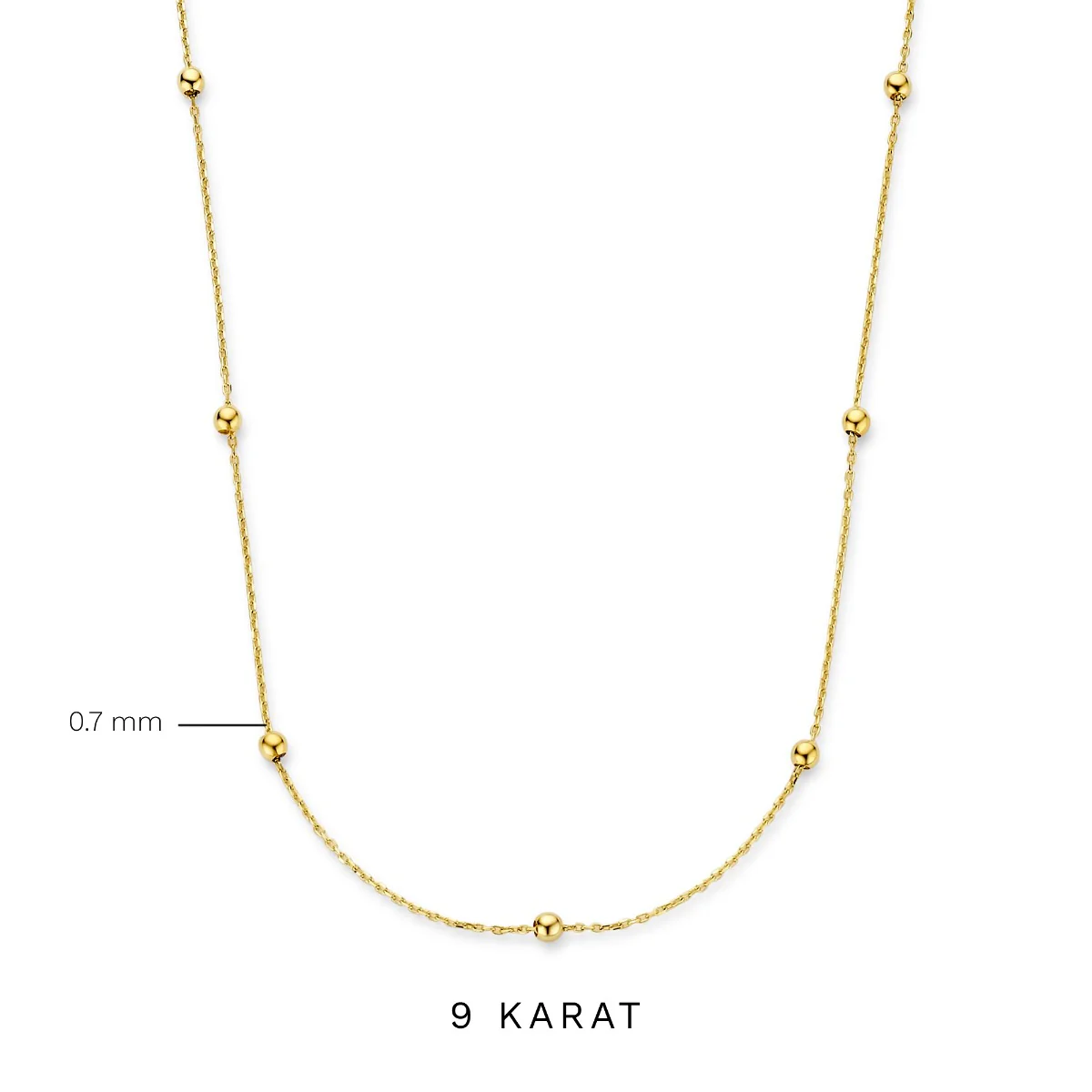 Beloro Jewels Della Spiga Dani 9 Karat Gold Necklace BO340041 - Image 6