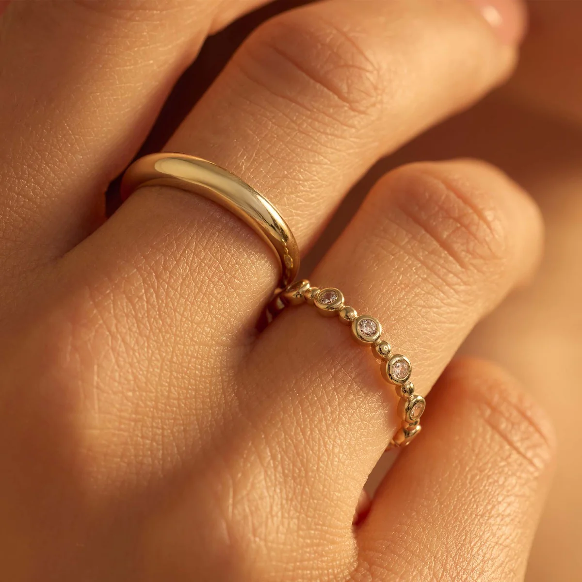 Beloro Jewels Della Spiga Dome 9 karat gold ring BO330040-54 - Image 3