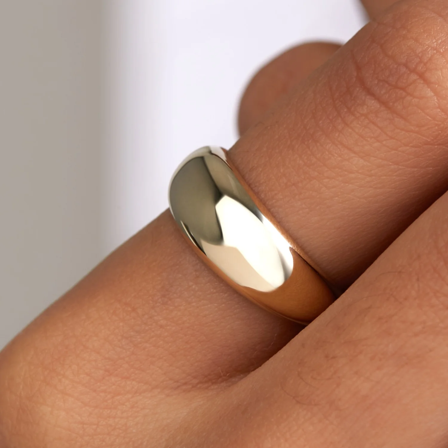 Beloro Jewels Della Spiga Dome 9 karat gold ring BO330047-52 - Image 2