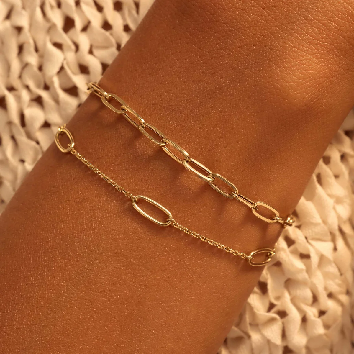 Beloro Jewels Della Spiga Elisa 9 Karat Gold Bracelet BO320040 - Image 2