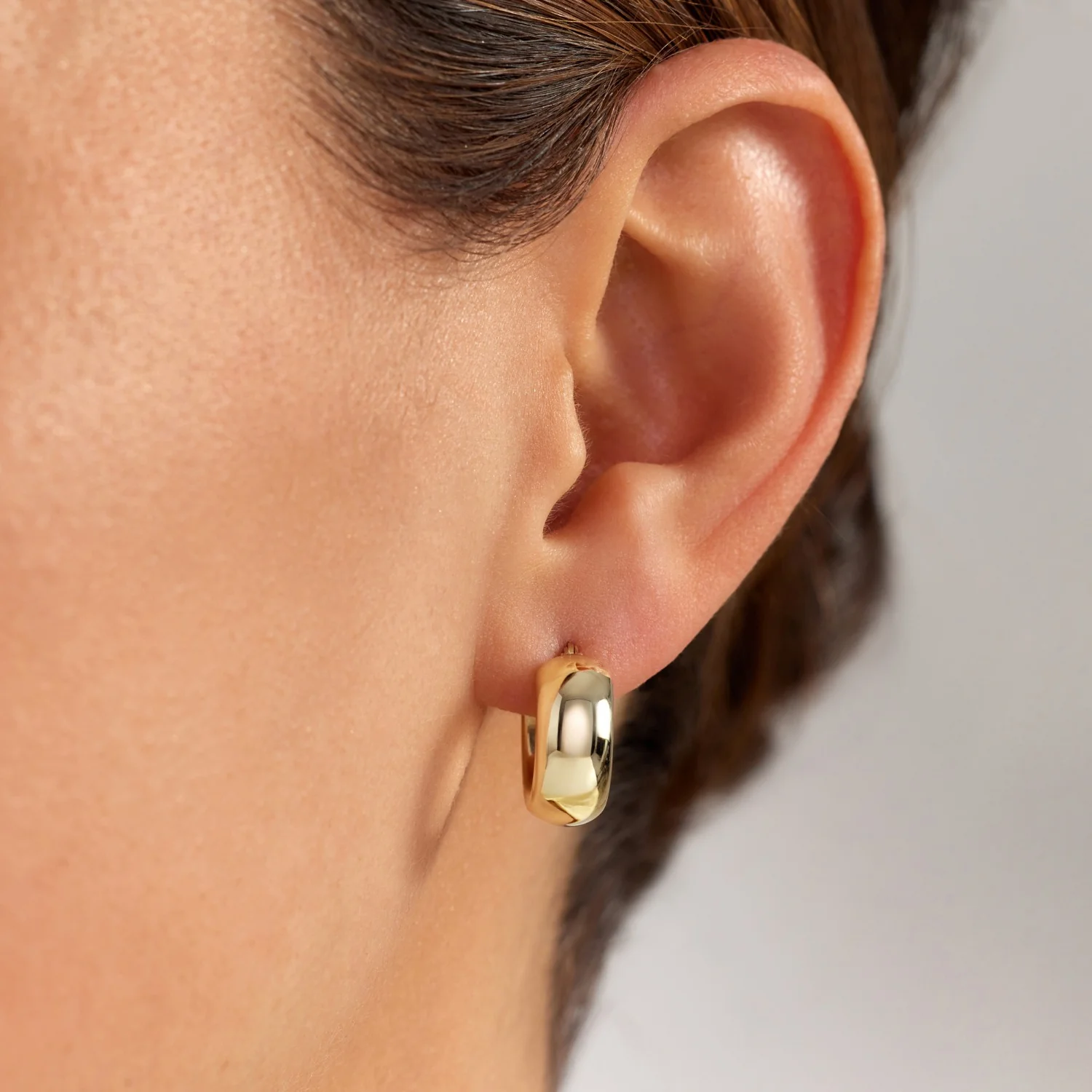 Beloro Jewels Della Spiga Susana 9 karat gold hoop earring (10 mm) BO360099 - Image 3