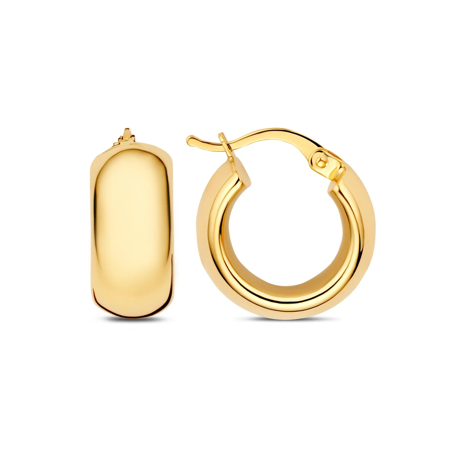 Beloro Jewels Della Spiga Susana 9 karat gold hoop earring (10 mm) BO360099 - Image 4