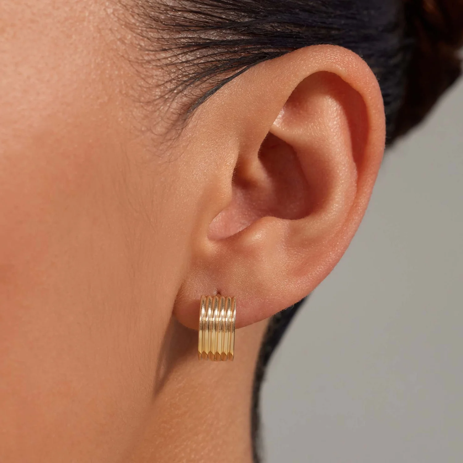 Beloro Jewels La Rinascente Amelie 9 karat gold hoop earrings BO360107 - Image 3