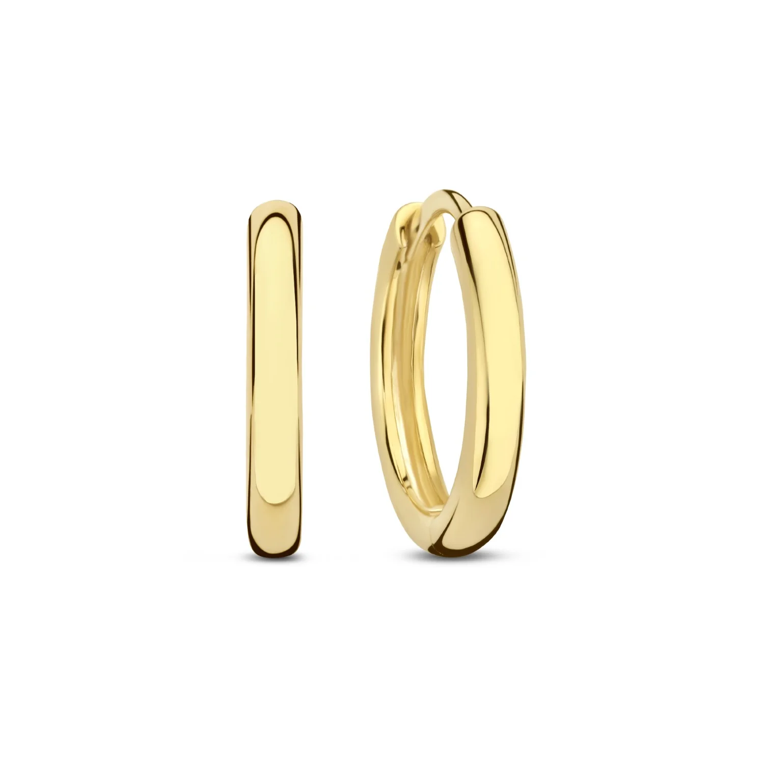 Beloro Jewels La Rinascente Camilla 9 carat gold Hoop Earrings BO360064 - Image 2