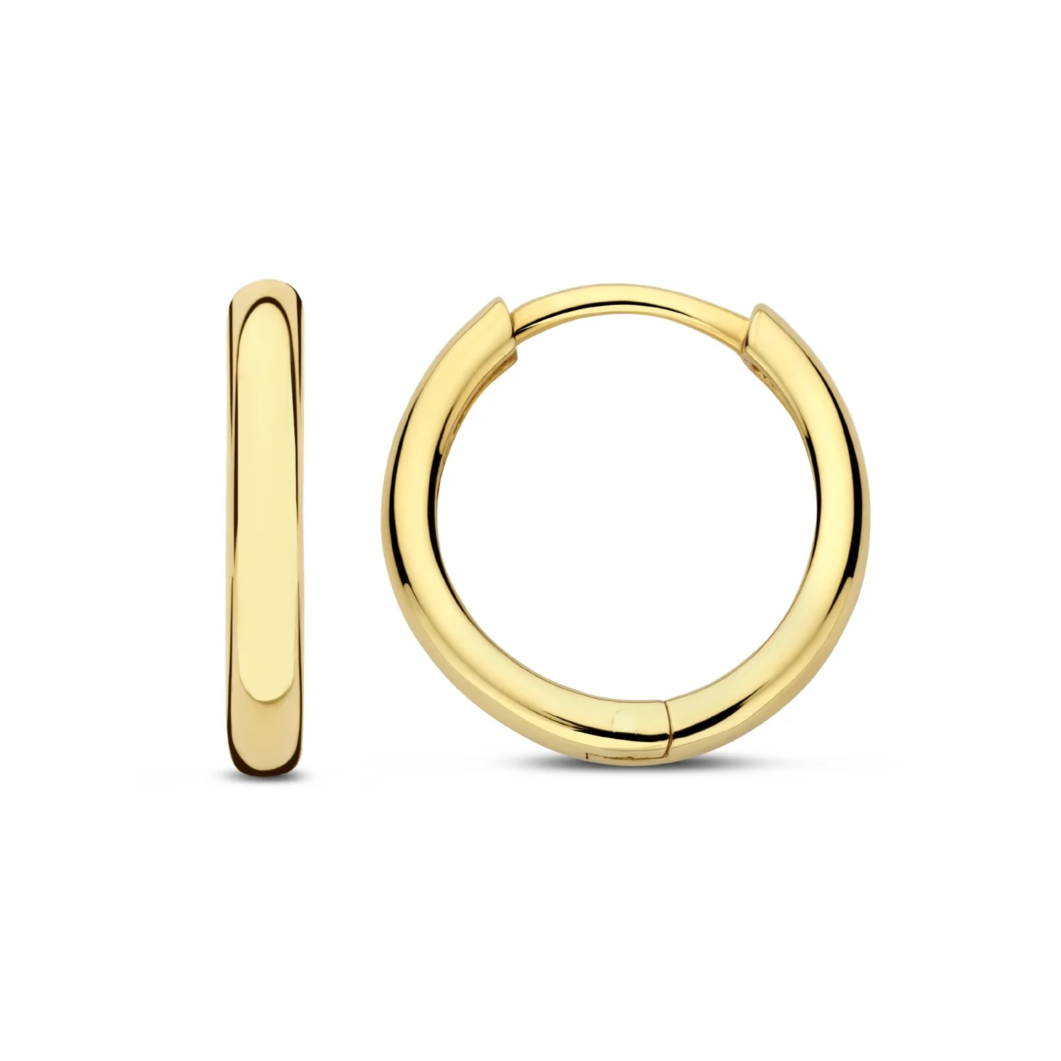 Beloro Jewels La Rinascente Camilla 9 carat gold Hoop Earrings BO360064 - Image 5
