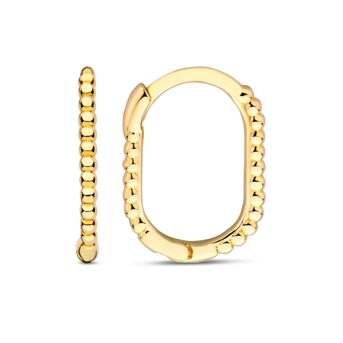Beloro Jewels La Rinascente Elena 9 karat gold hoop earrings (10.5 mm) BO360070 - Image 6