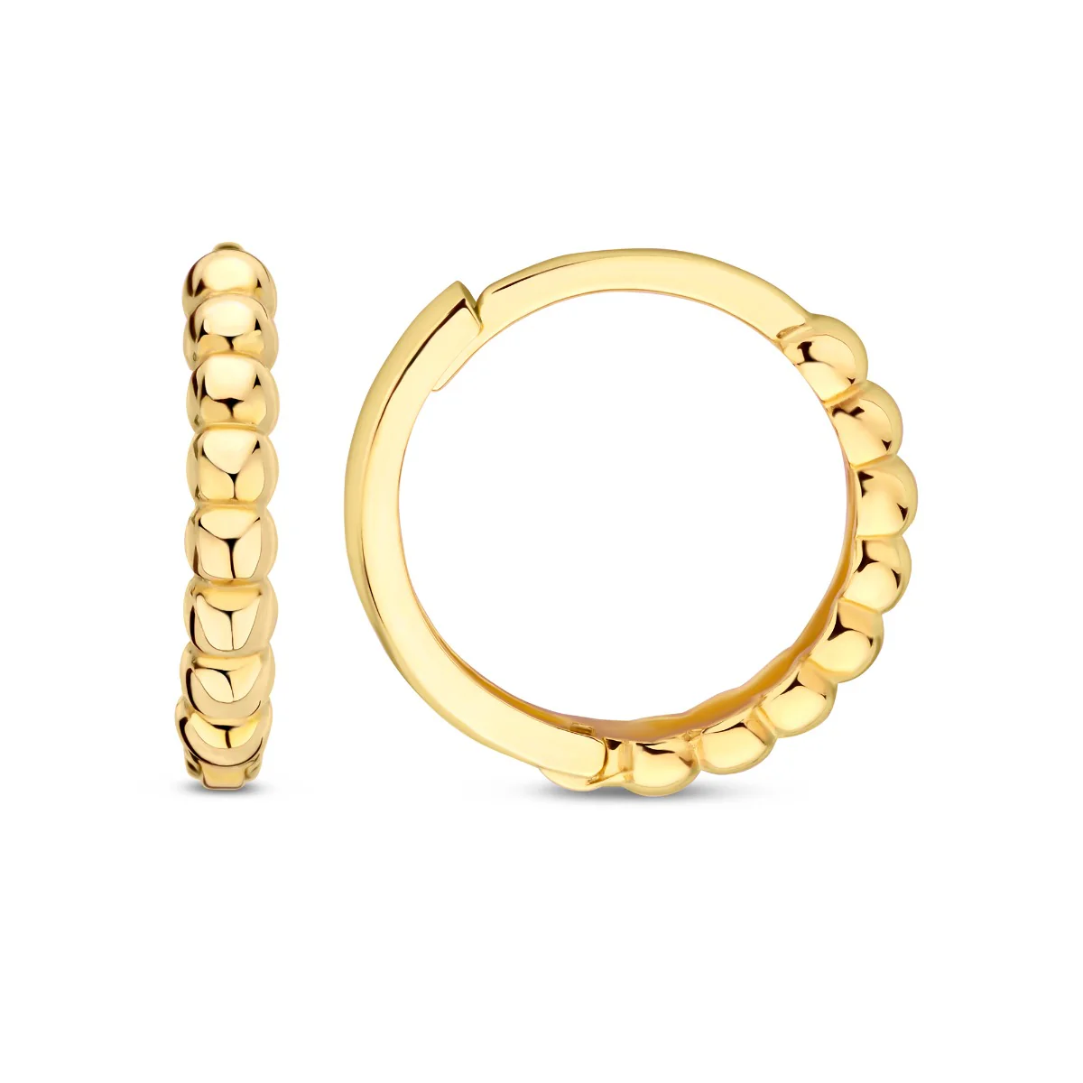 Beloro Jewels La Rinascente Elena 9 karat gold hoop earrings (9.5 mm) BO360071 - Image 2