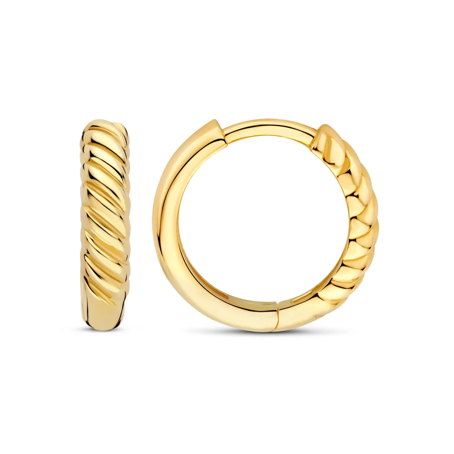 Beloro Jewels La Rinascente Milou 9 karat gold hoop earrings BO360106 - Image 4