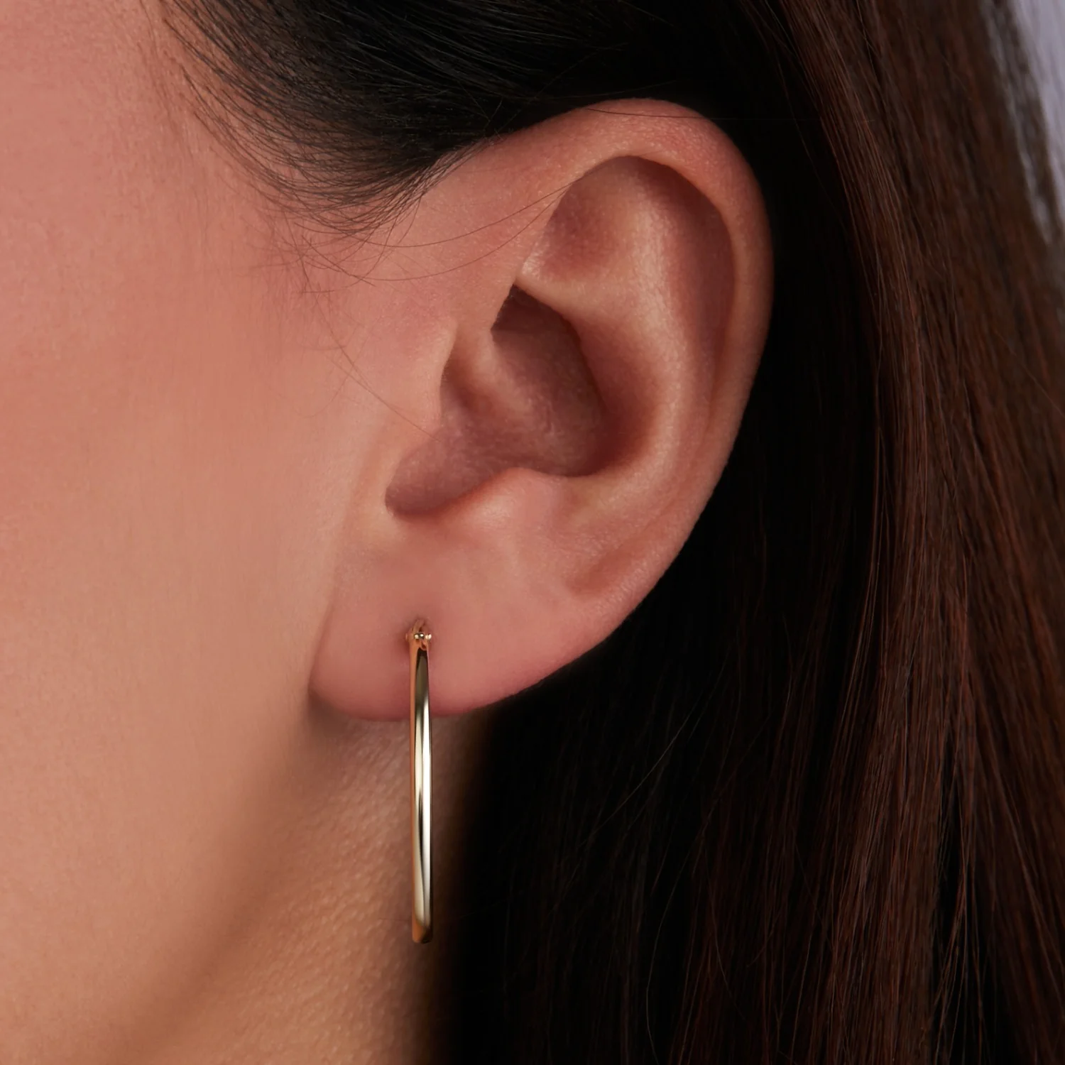 Beloro Jewels La Rinascente Ornella 9 karat gold hoop earrings BO360101 - Image 3
