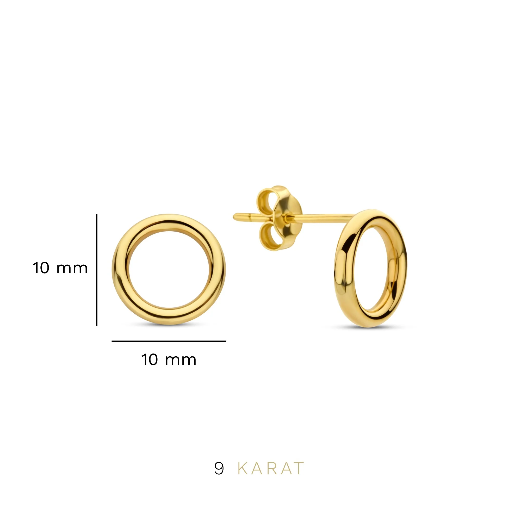 Beloro Jewels La Rinascente Velia 9 carat gold Ear Studs BO360040 - Image 4