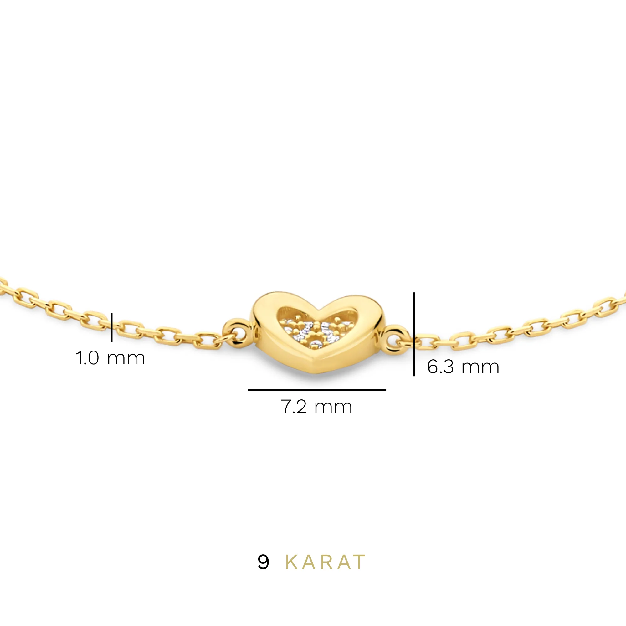 Beloro Jewels Monte Napoleone Gionna 9 carat gold Bracelet BO320031 - Image 5