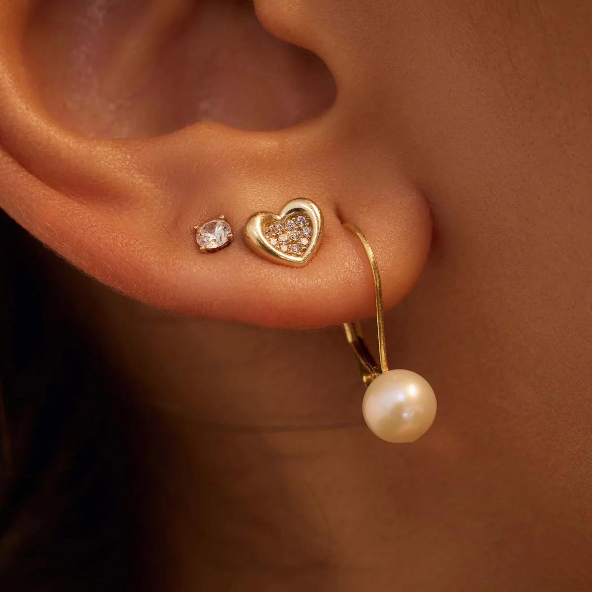 Beloro Jewels Monte Napoleone Gionna 9 carat gold Ear Studs BO360062 - Image 3