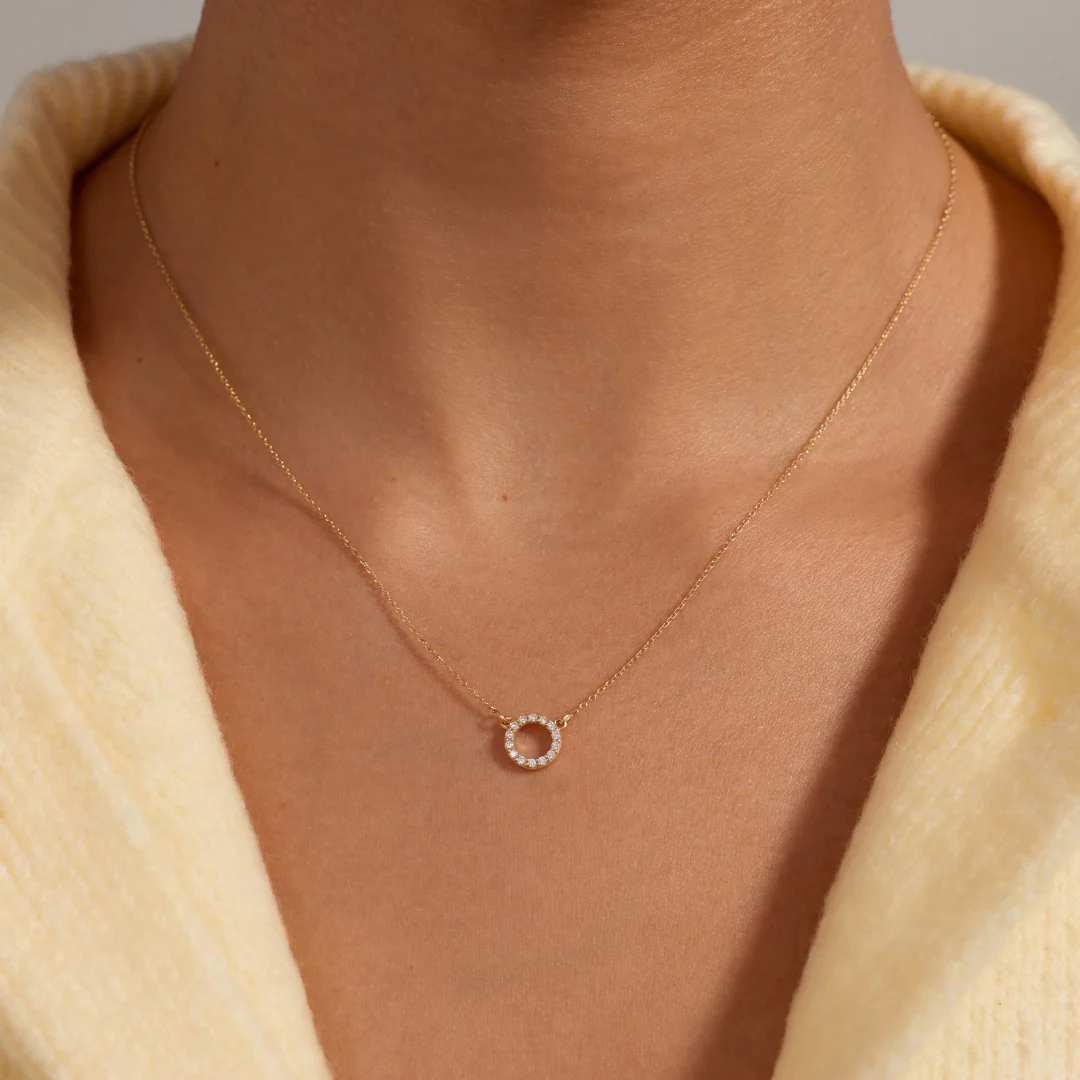 Beloro Jewels Monte Napoleone Irene 9 karat gold necklace with zirconia stones BO340048 - Image 2