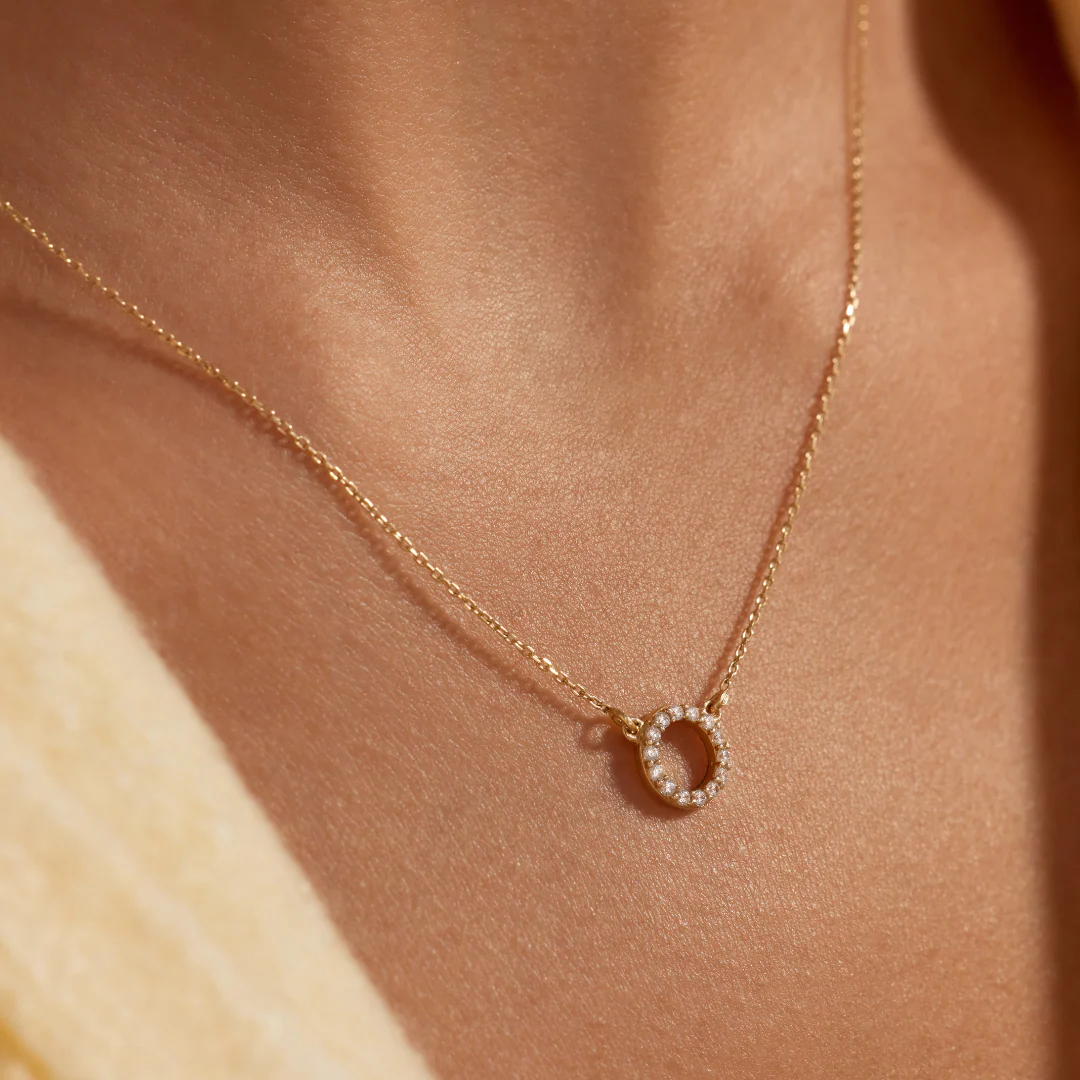 Beloro Jewels Monte Napoleone Irene 9 karat gold necklace with zirconia stones BO340048 - Image 3